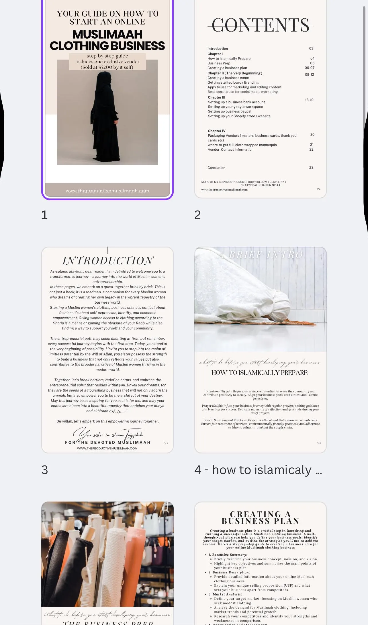Muslimaah Clothing Business E-book (22 pages) /ebook / business guide/ Exclusive Vendor list /niqab/vendor list/abaya /jilbab two piece - image 3
