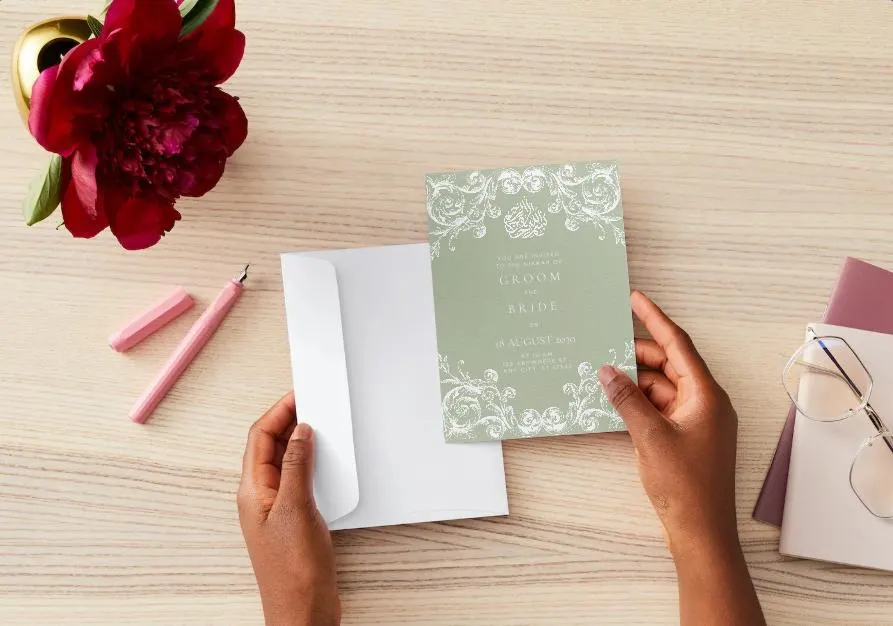 Elegant Nikkah Digital Invitation | Muslim Wedding Invite | Islamic Walima Template | Instant Download - image 4