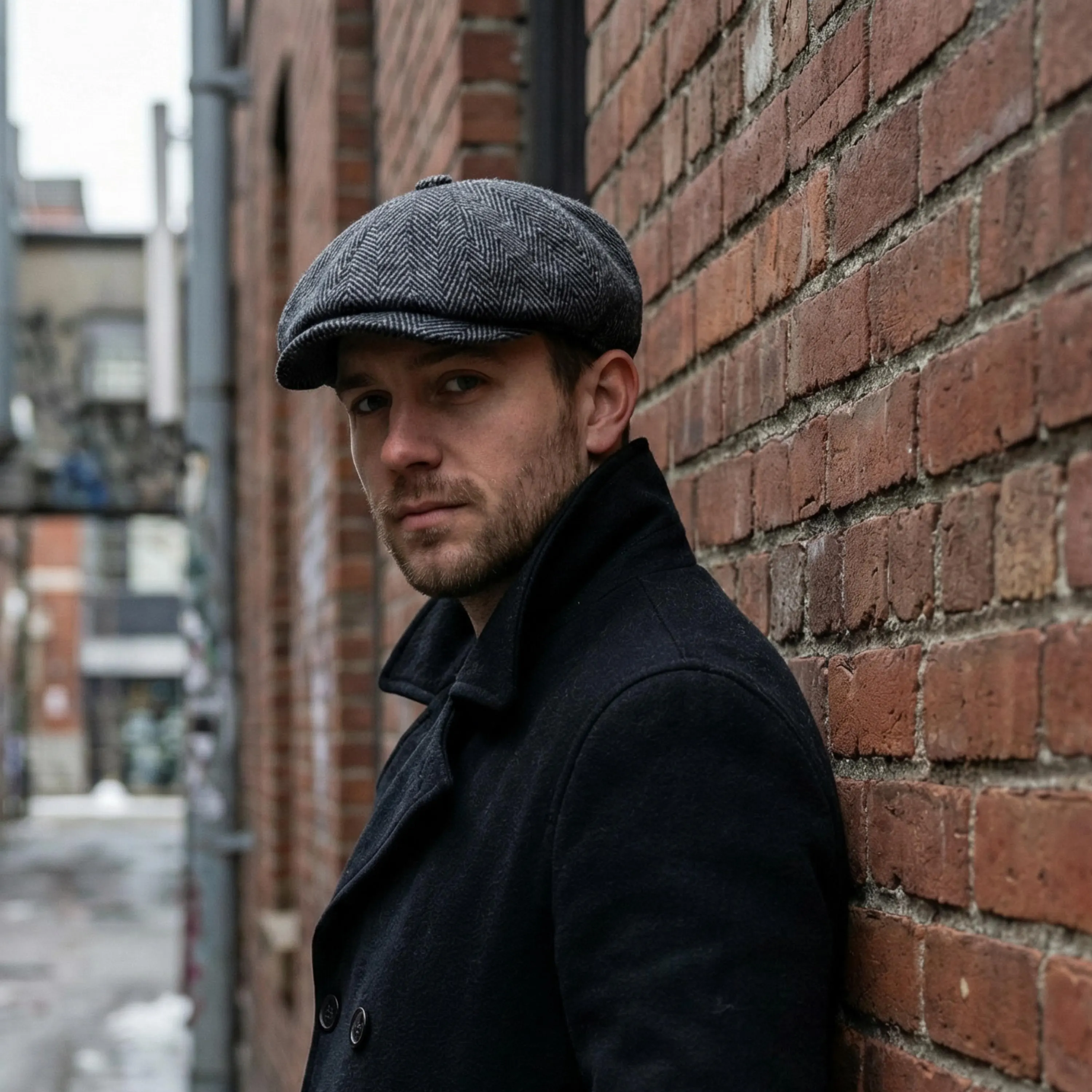Flat Cap – Vintage Newsboy Gatsby Hat, Mens Tweed Baker Boy Cap