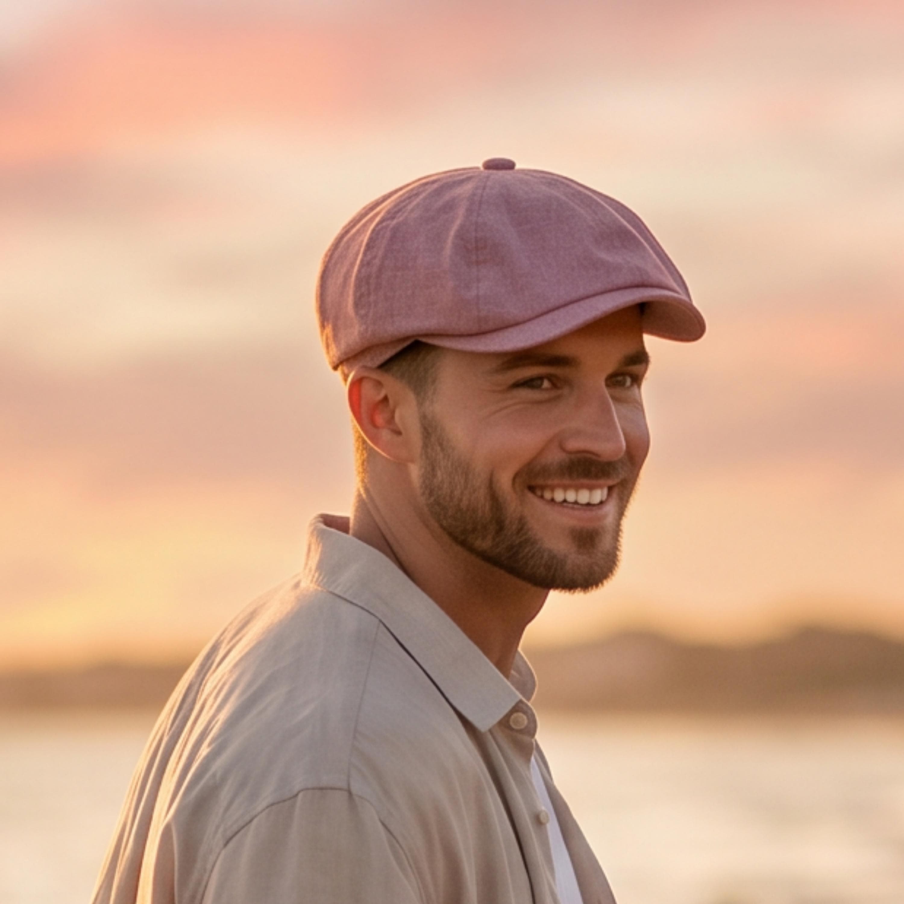 Linen Newsboy Cap: Handmade Vintage Style Bakerboy Hat - image 5