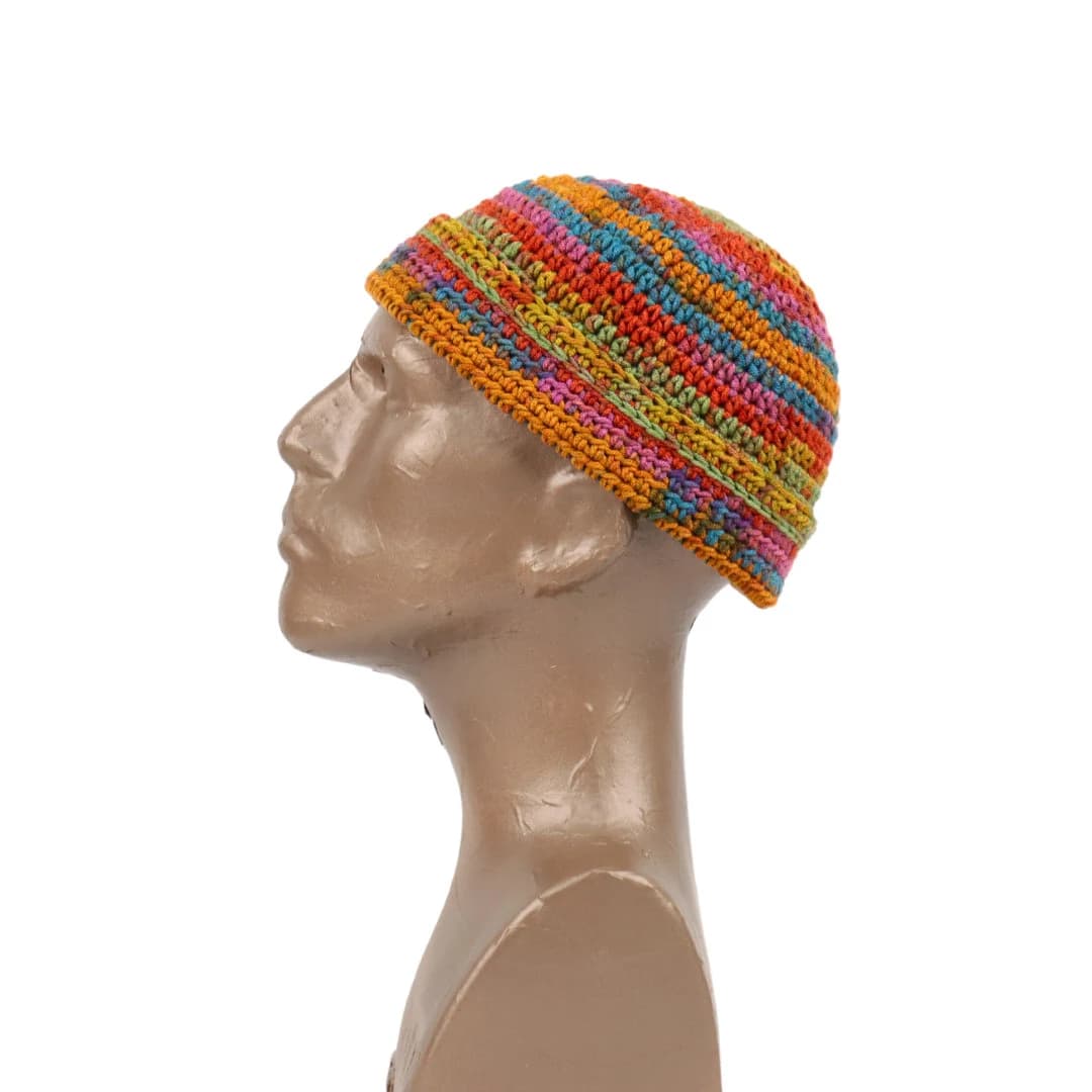 Handmade Crochet Docker Cap: Unisex Fisherman Beanie