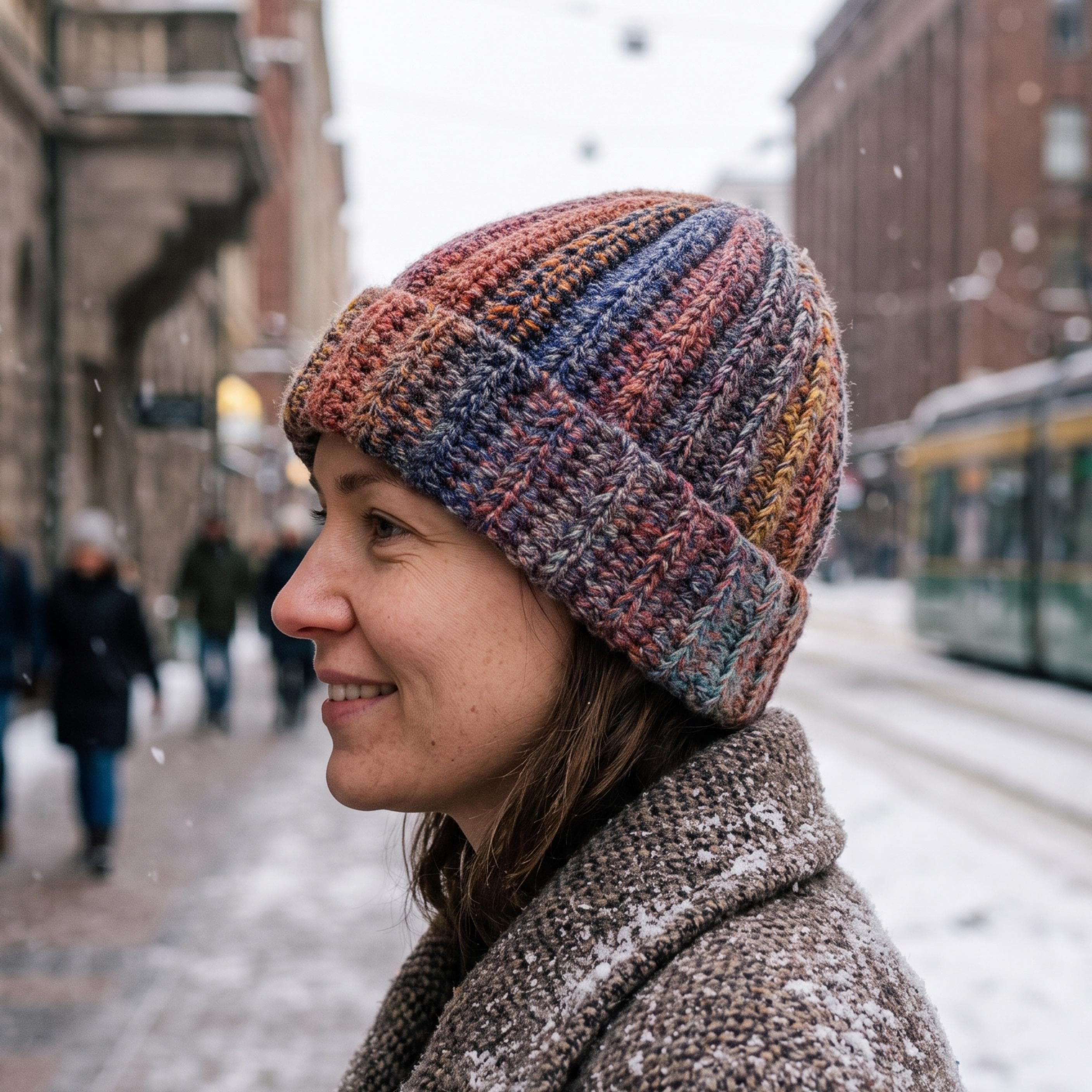 Handmade Multicolor Crochet Beanie: Boho Winter Cap - image 3