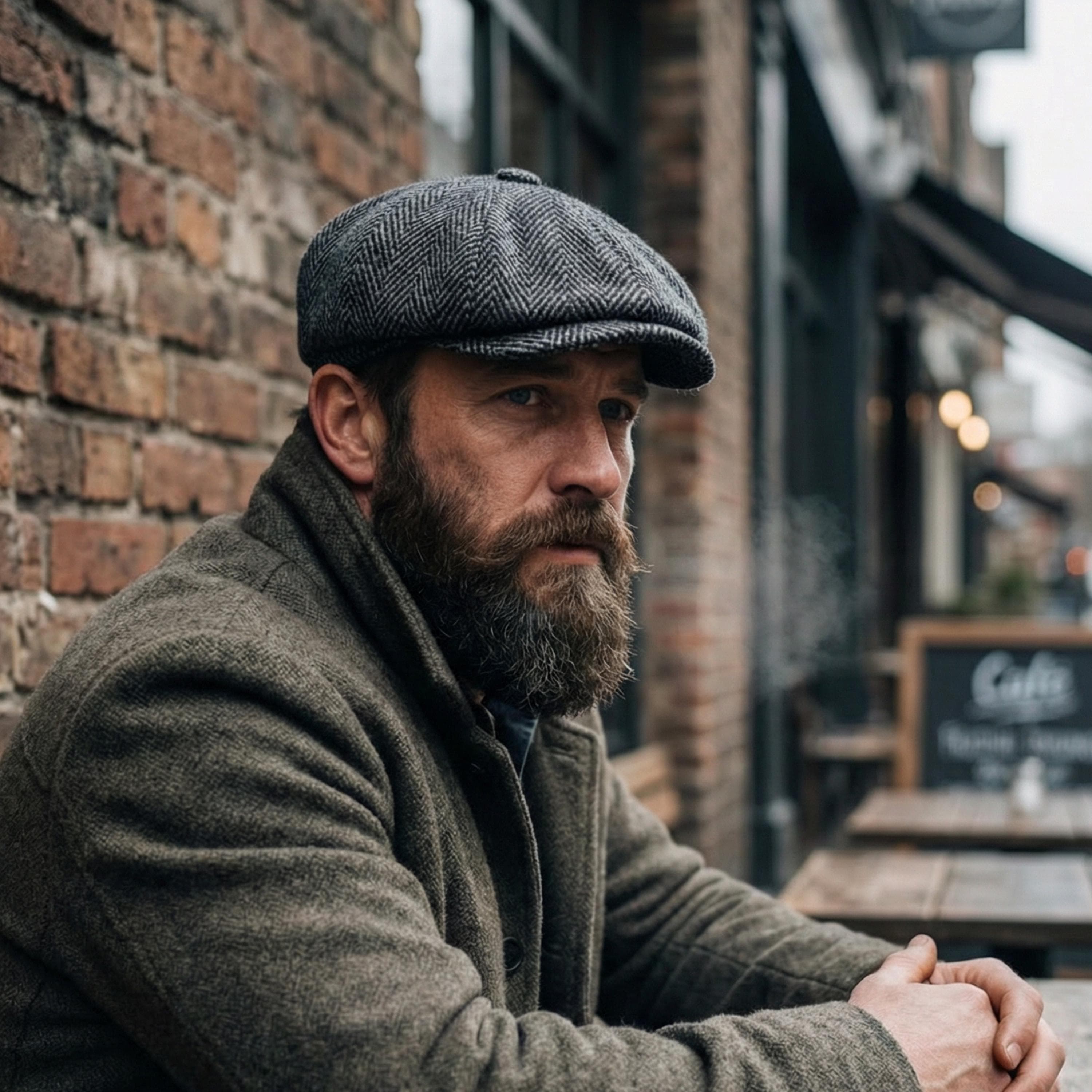 Handmade Wool Newsboy Cap: Vintage Style Gatsby Hat