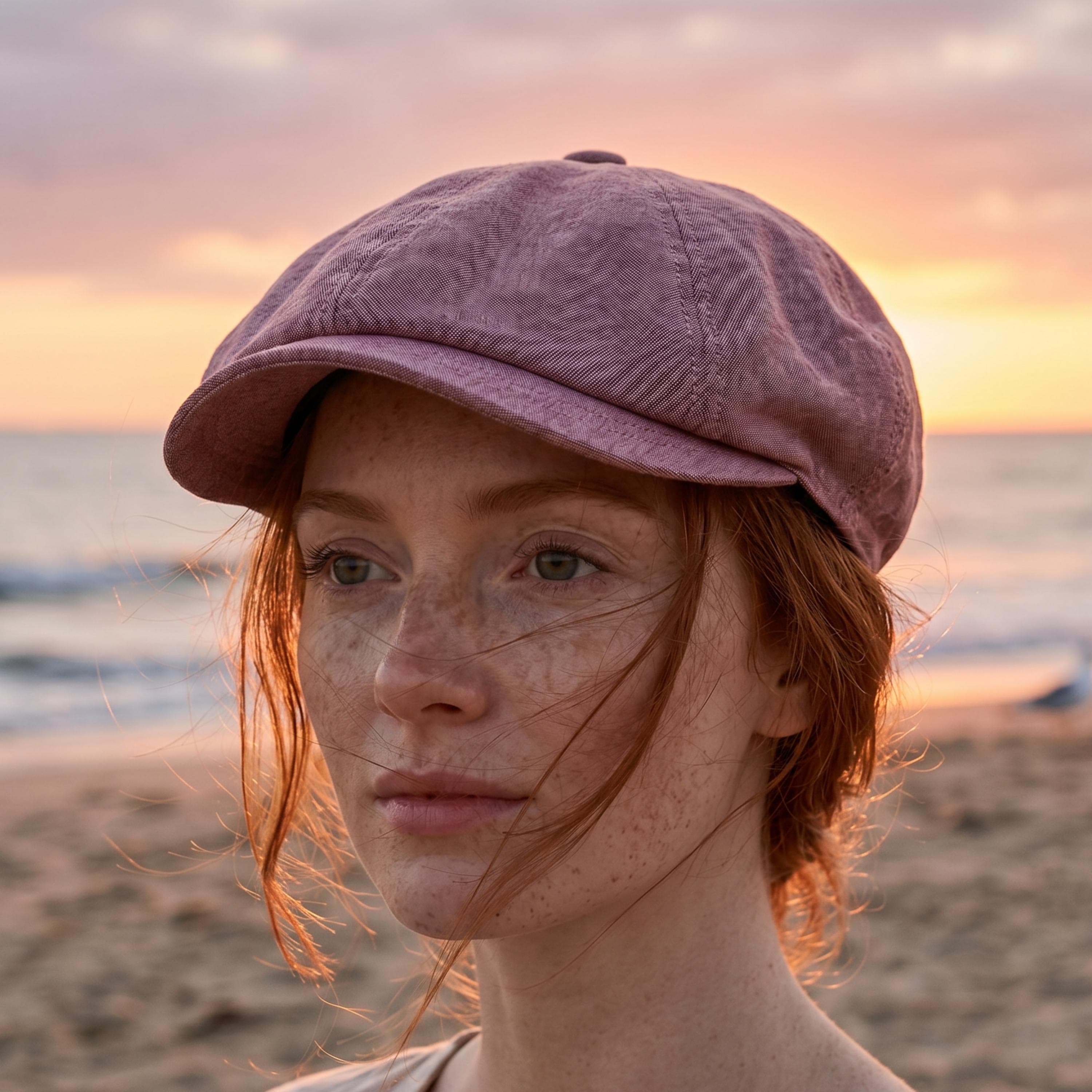 Linen Newsboy Cap: Handmade Vintage Style Bakerboy Hat - image 3