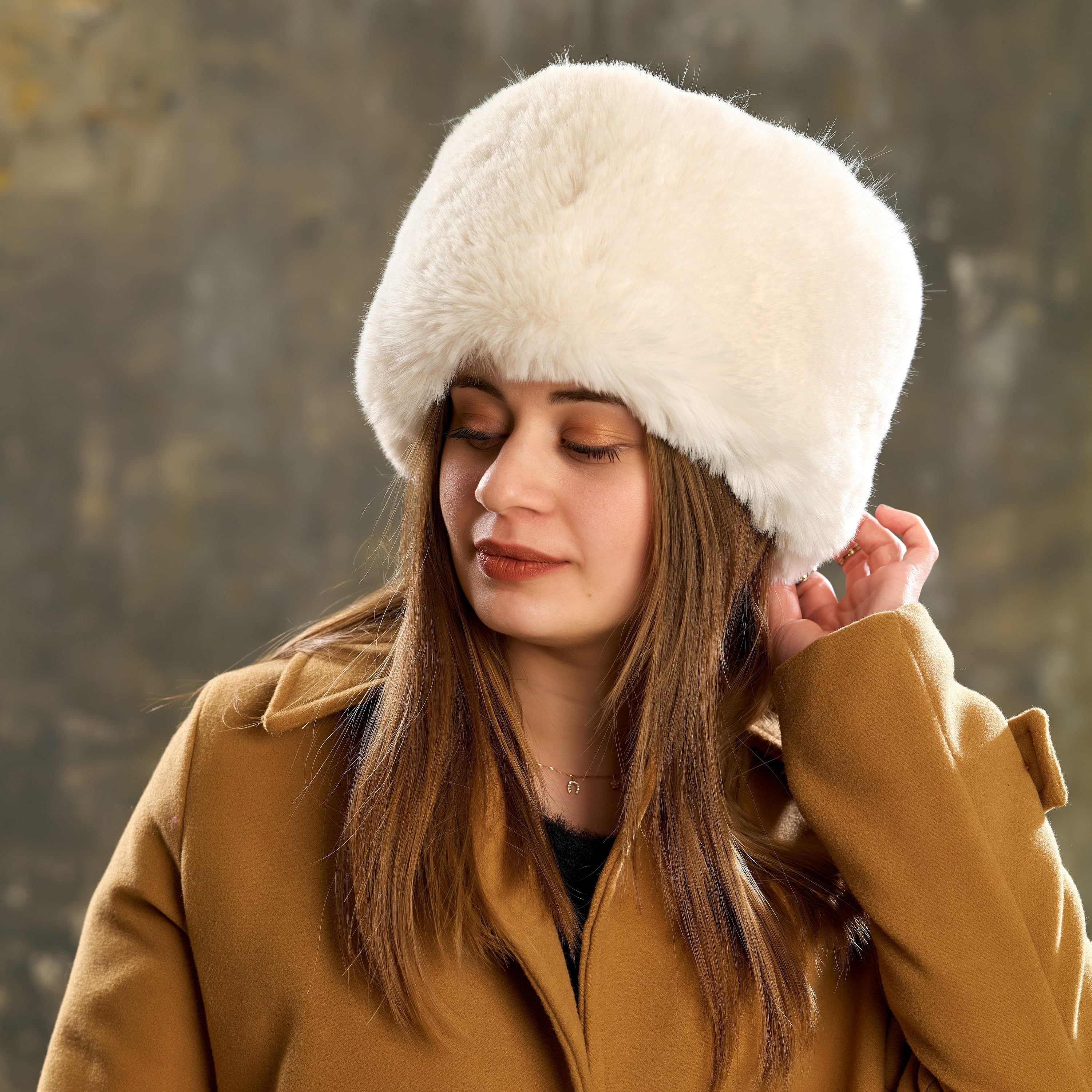 Handmade Black Faux Fur Ushanka Hat, Russian Cossack Style. - image 3