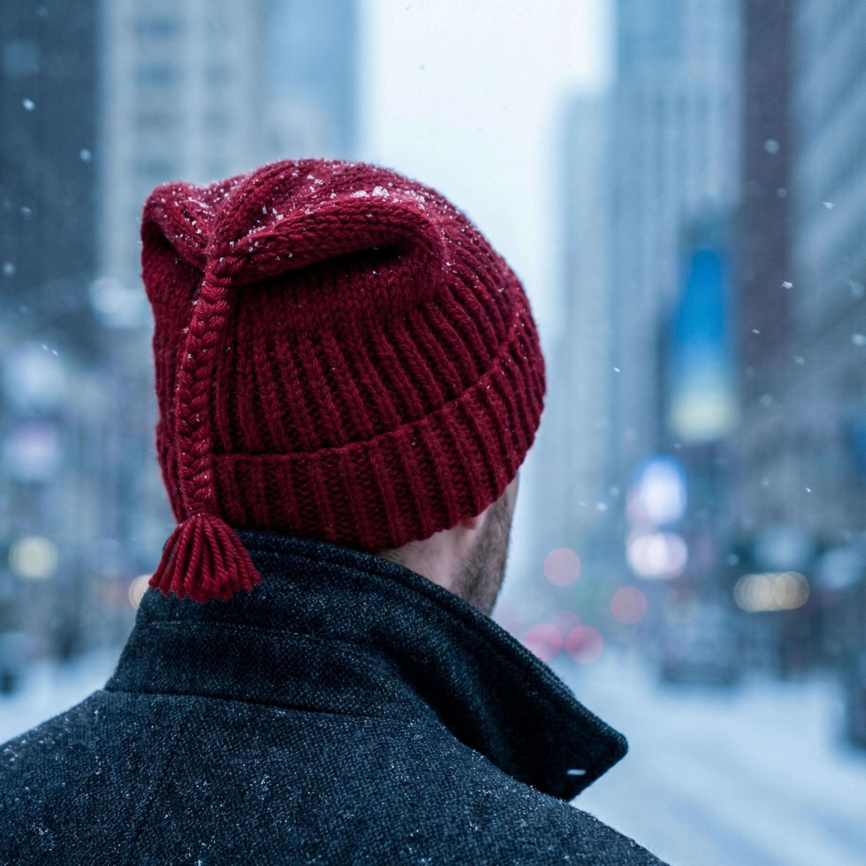 MTI Hat Red, Melt The Ice Hat, Norwegian Resistance Hat, Red Protest Knit Beanie, Scandinavian Fisherman Cap, Handmade Winter Hat,No Kings - image 5