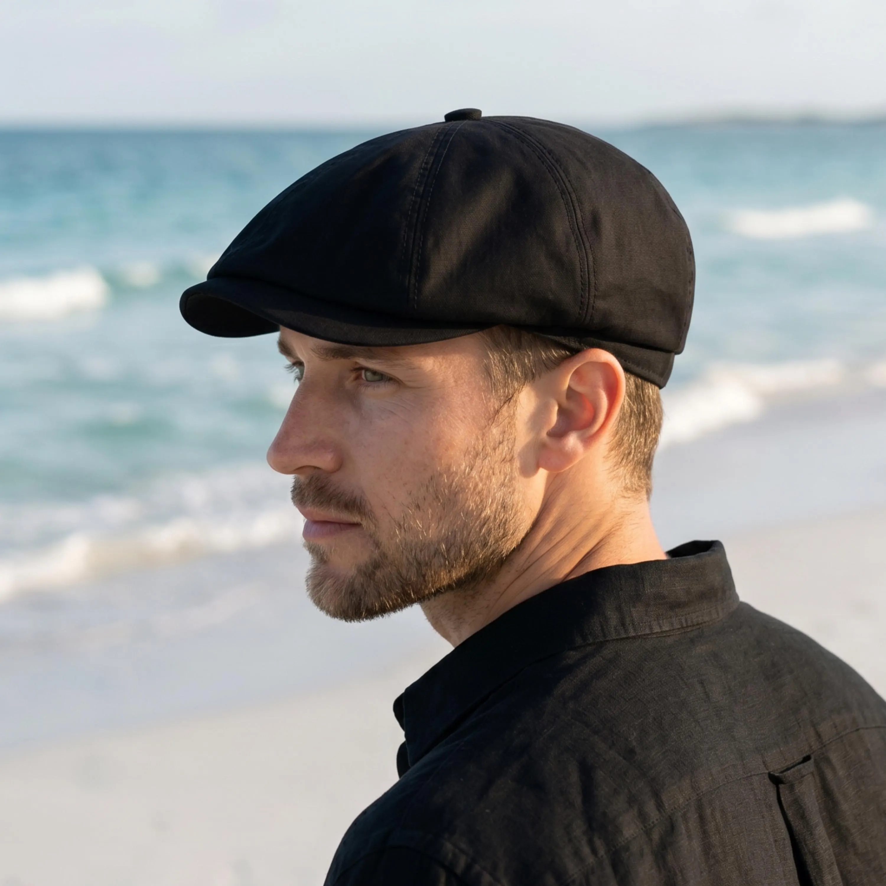 Linen Newsboy Cap Men, Summer Gatsby Hat, Handmade  Flat Cap, Vintage Irish Baker Boy Hat