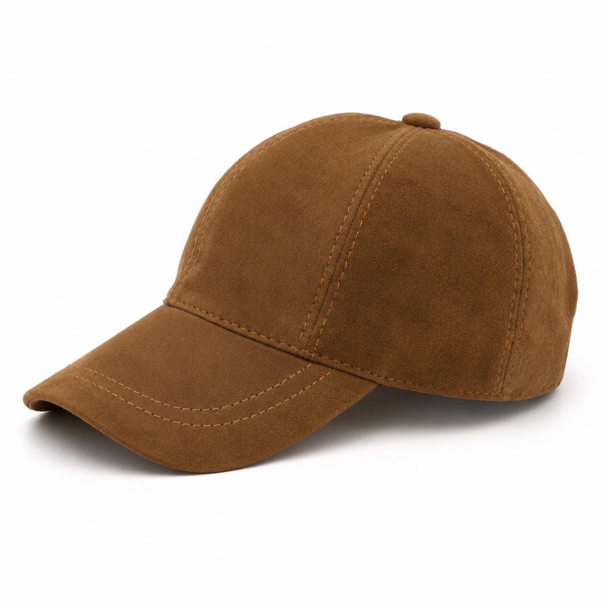 Genuine Suede Baseball Cap, Adjustable Unisex Hat, - image 4