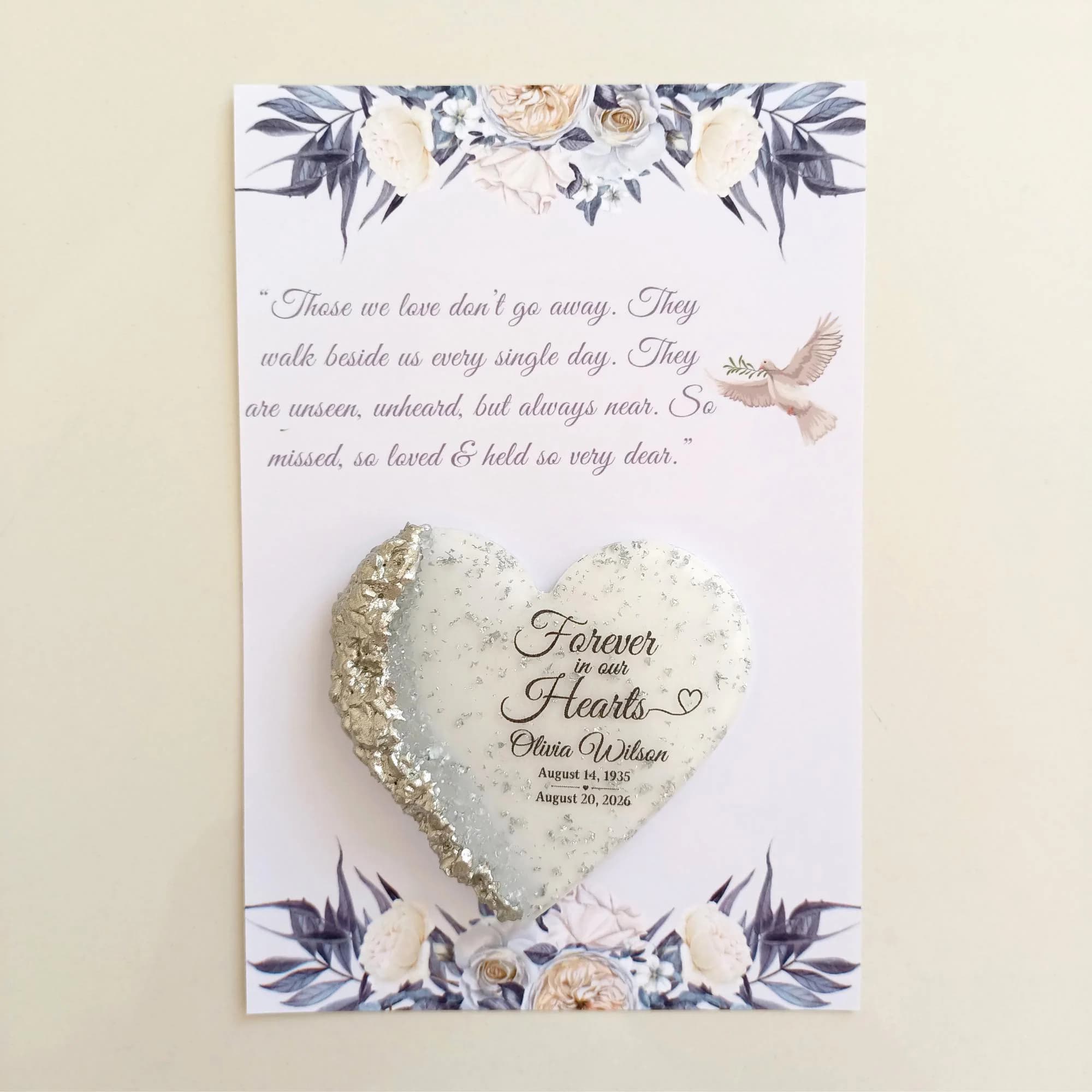 Funeral Favors Remembrance gift Memorial Magnet Favor for Guest Personalized Memorial Gift Funeral magnet favor with card - image 5