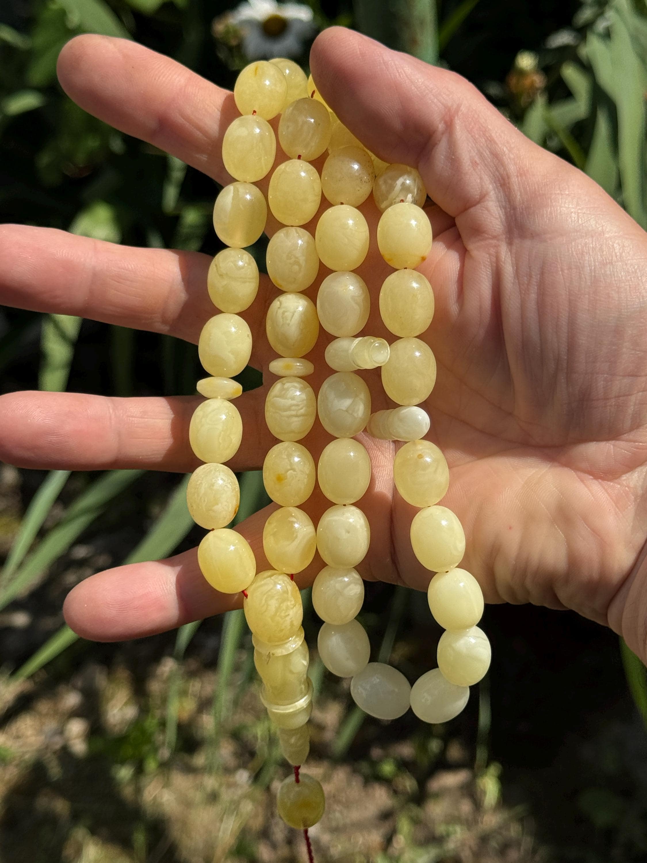 Natural Baltic Amber Prayer Rosary, 39 Beads, 74.4g Rosary, Tesbih, Subha, Tasbih, Misbaha, Kehribar, Pure amber, Muslim beads