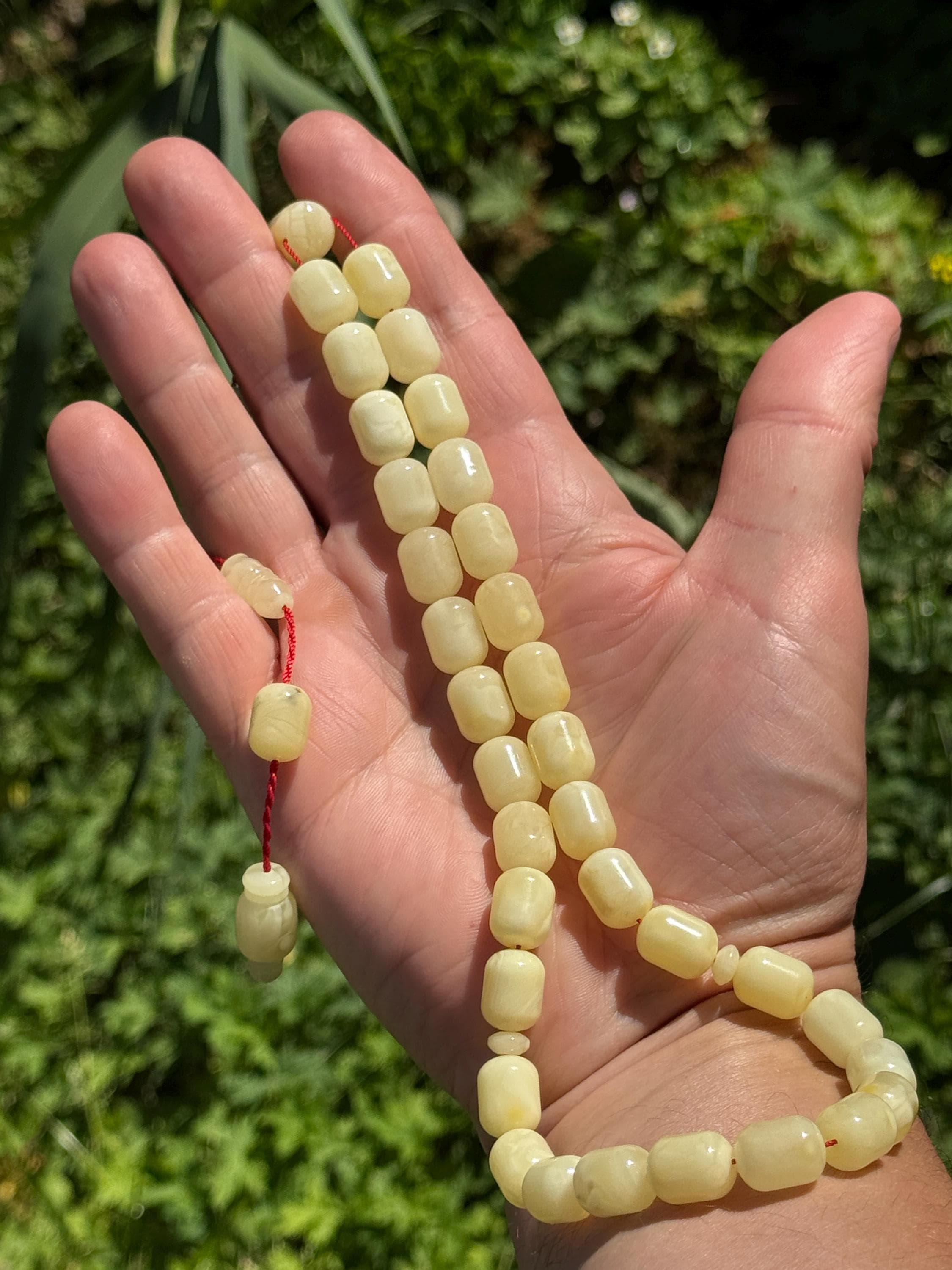 Premium Rosary Amber Baltic Islamic Prayer, 45 Beads, 15.5g Rosary, Tesbih, Subha, Misbaha, Kehribar, Pure amber, LARGE SİZE Rosary - image 4