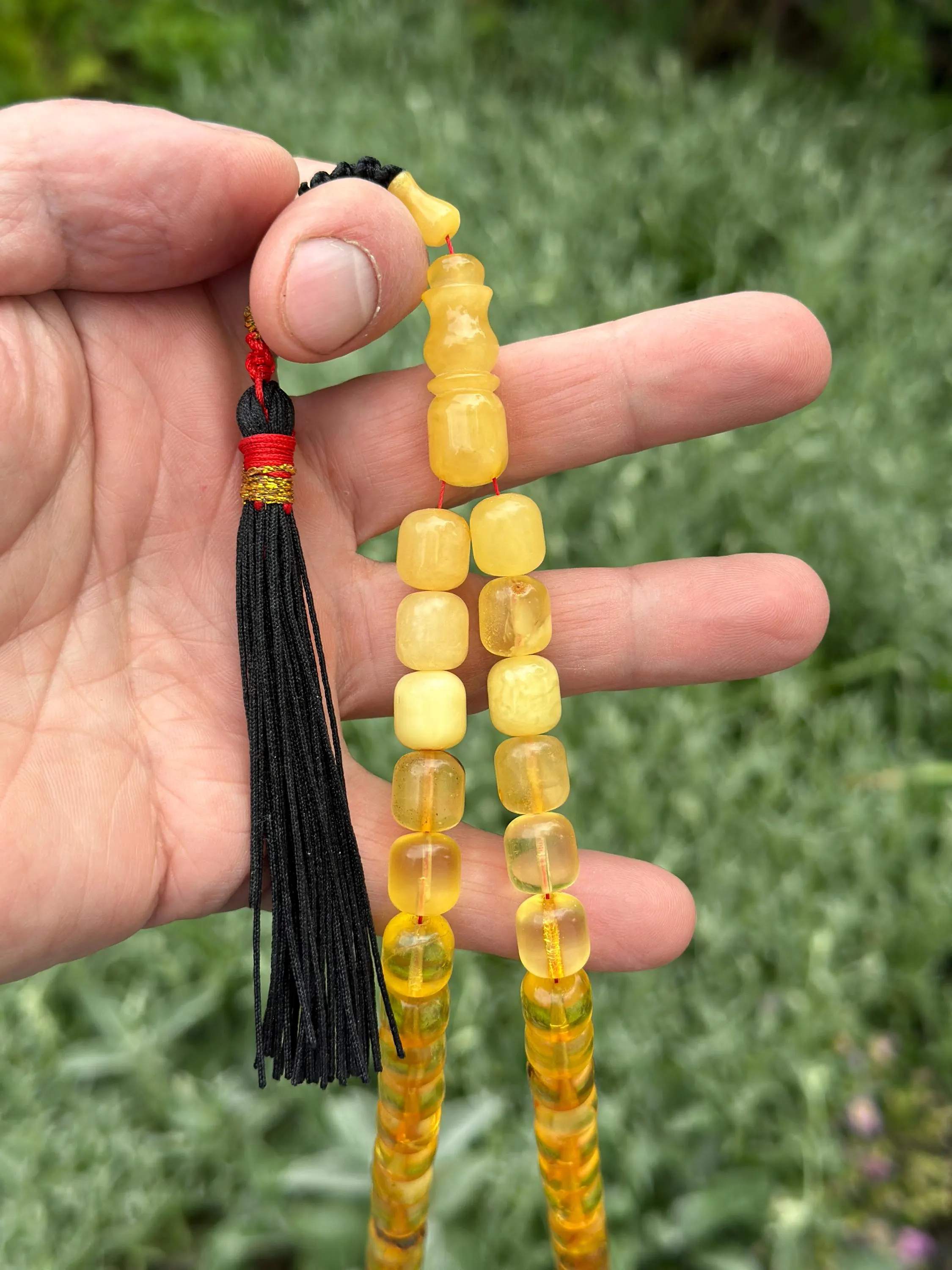 Natural Baltic Amber Prayer Rosary, 39 Beads, 74.4g Rosary, Tesbih, Subha, Tasbih, Misbaha, Kehribar, Pure amber, Muslim beads - image 4