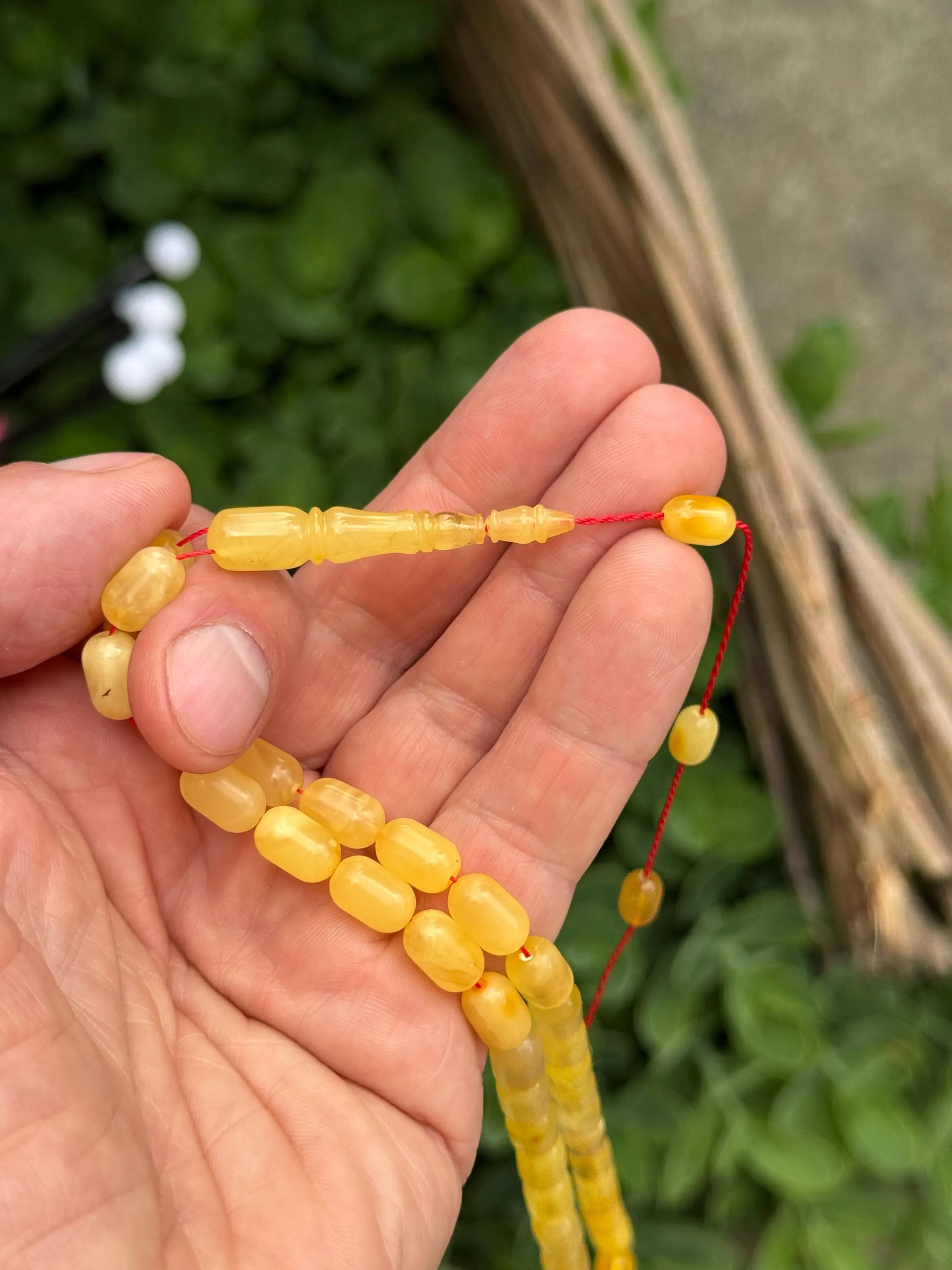 Royal Baltic Amber Islamic Prayer, 39 Beads, 15.7 g Rosary,Amber Rosary, Tesbih, subha, misbaha, kehribar, pure amber - image 4