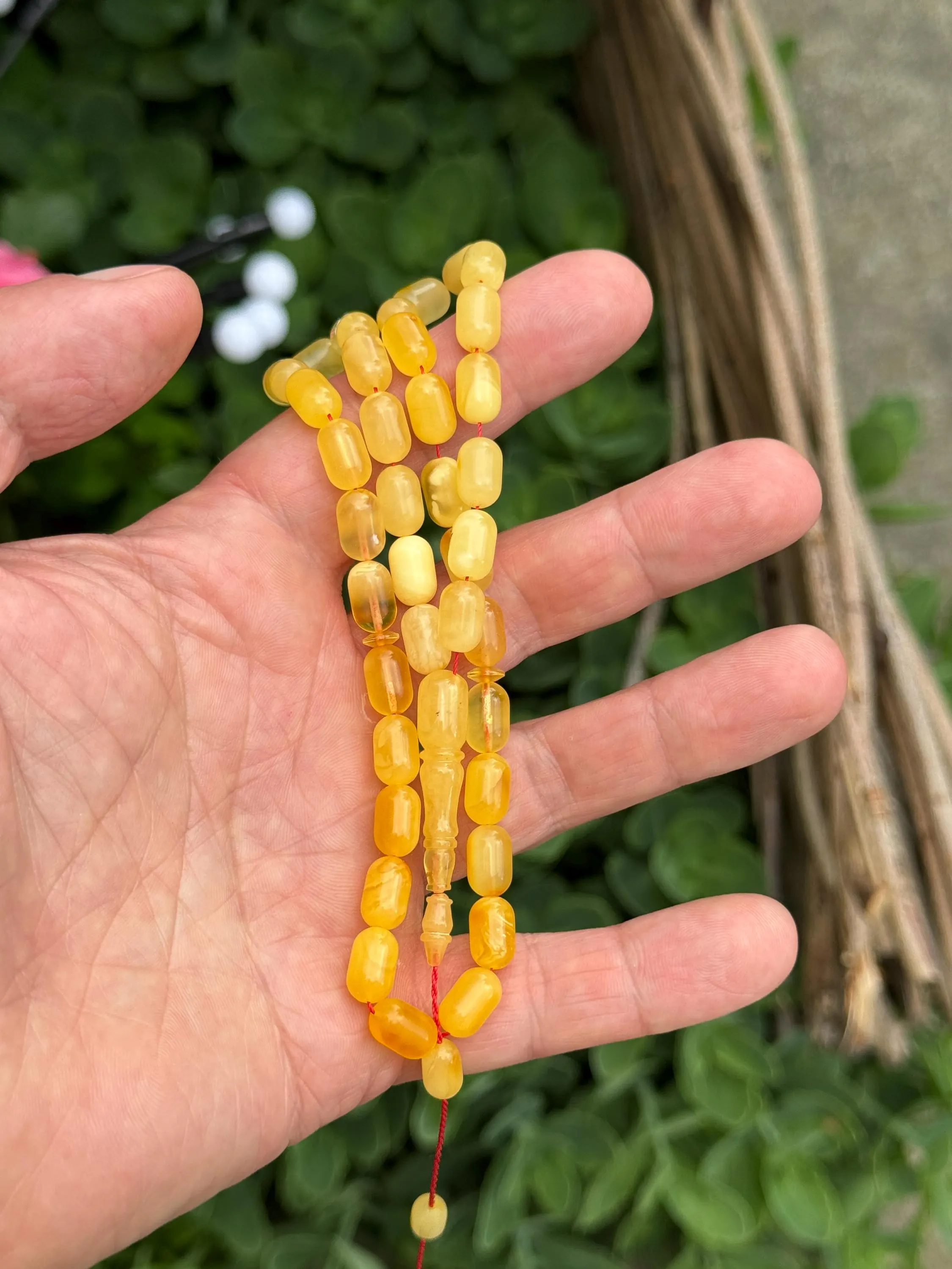 Royal Baltic Amber Islamic Prayer, 39 Beads, 15.7 g Rosary,Amber Rosary, Tesbih, subha, misbaha, kehribar, pure amber - image 2