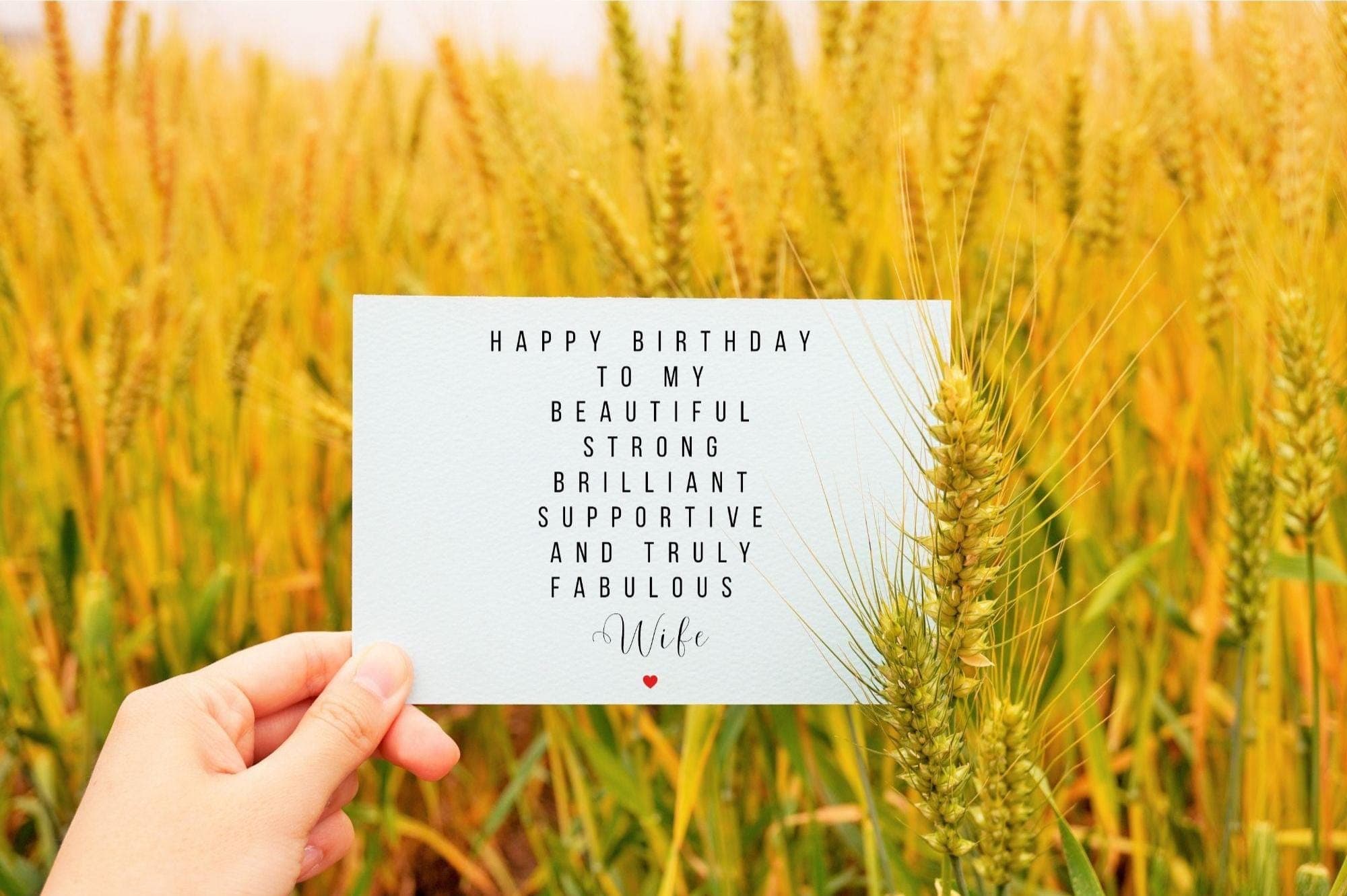 Birthday Card for Wife Printable, Happy Birthday Love Card, Romantic Wife/Spouse/Partner Birthday Card, Instant Download, Digital File