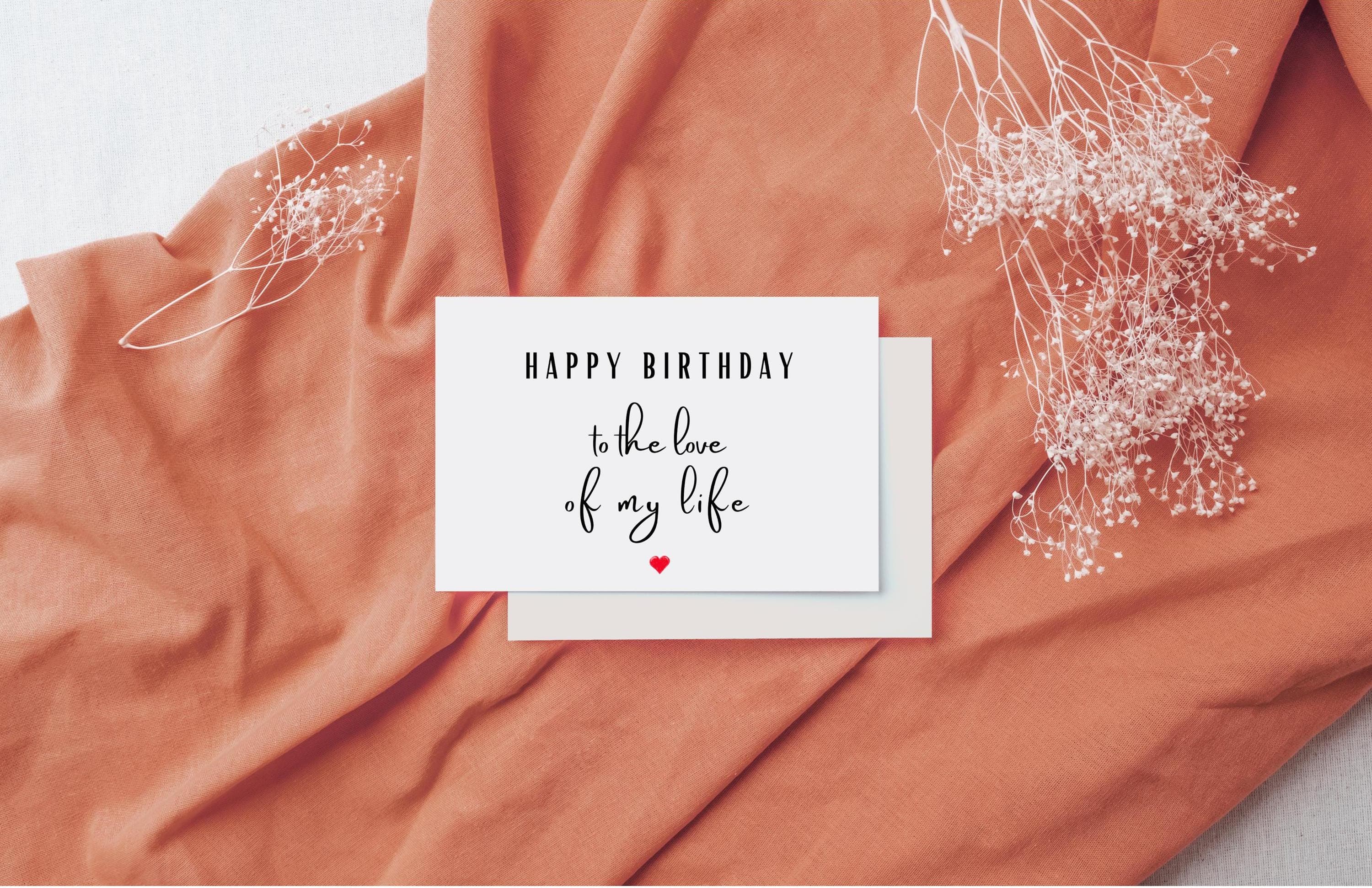 Romantic Birthday Card for Boyfriend, Girlfriend, Husband, Wife, Partner, Birthday Card to the love of my life, Printable Card for him/her - image 4