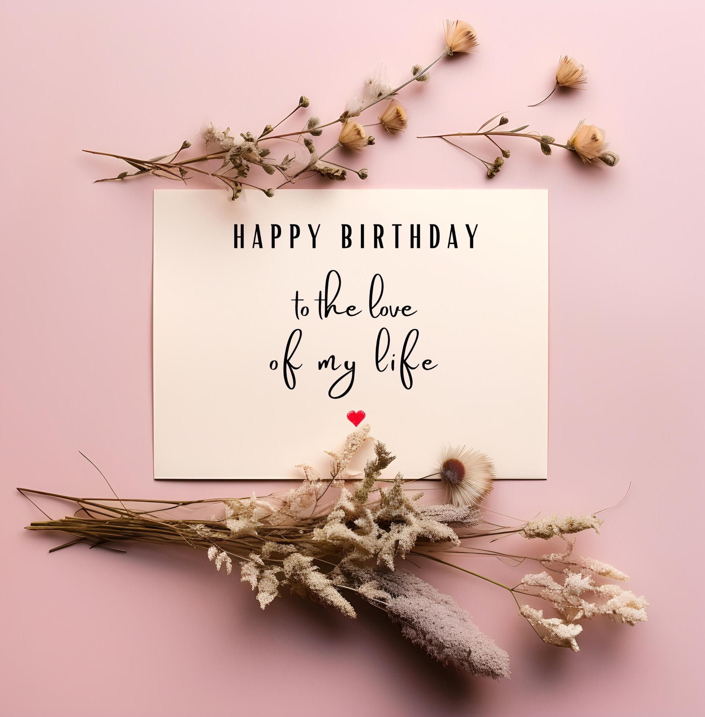 Romantic Birthday Card for Boyfriend, Girlfriend, Husband, Wife, Partner, Birthday Card to the love of my life, Printable Card for him/her - image 3
