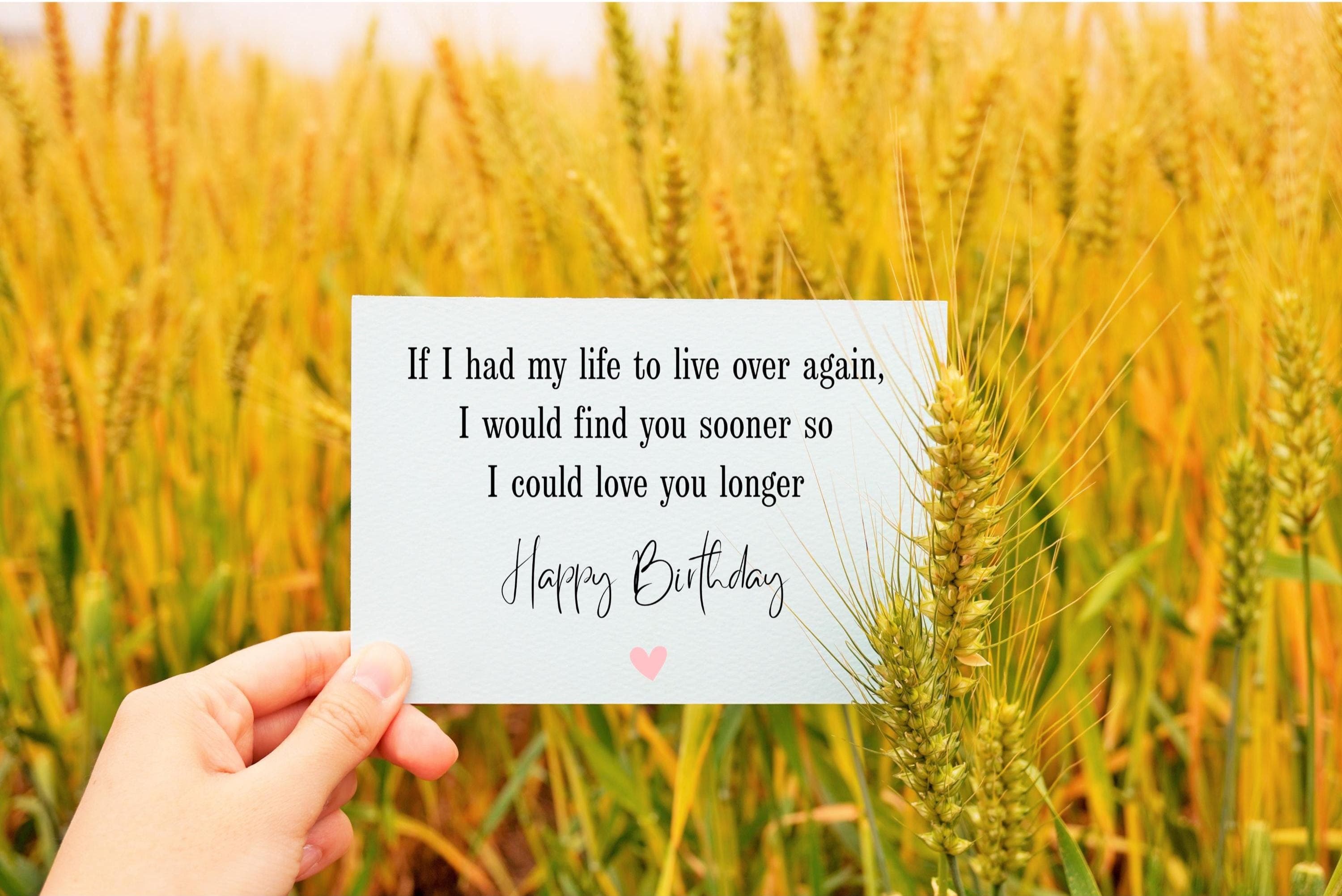 Happy Birthday Husband/Wife/Partner, Birthday Card for Him/Her, Romantic Birthday Card Printable, Love Quote Card, Minimal Birthday Card,Pdf
