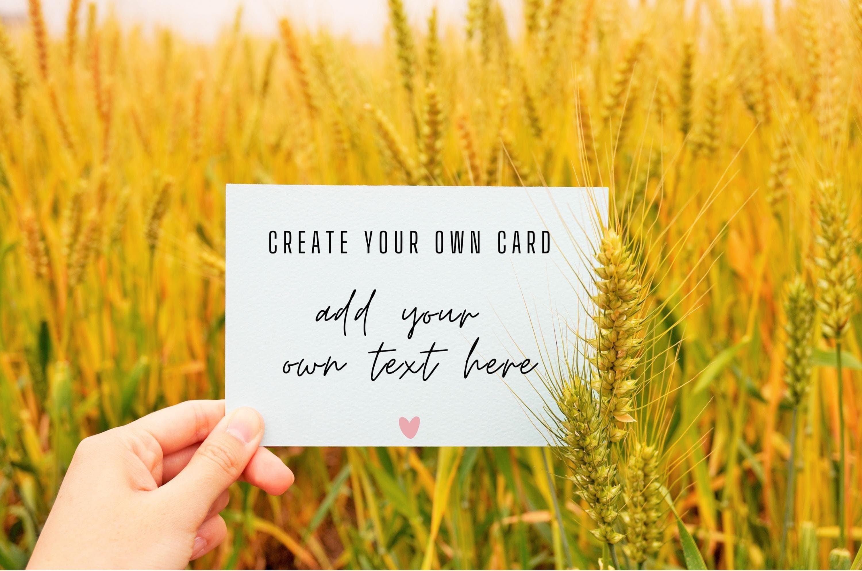Custom Printable Card,Personalized Greeting Card,Digital Download, 5x7 or 7x5,Create your own card,Add your own text, Valentines Day Card