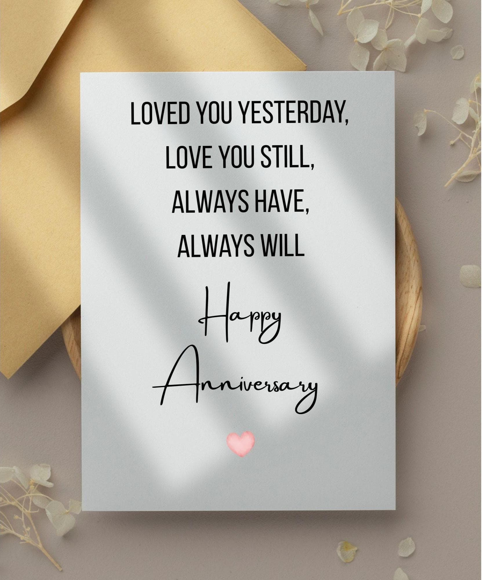 Printable Anniversary Card for Husband/Wife, Romantic Love Card, Happy Anniversary Card for Him or Her, Instant Download,Digital Anniversary - image 5