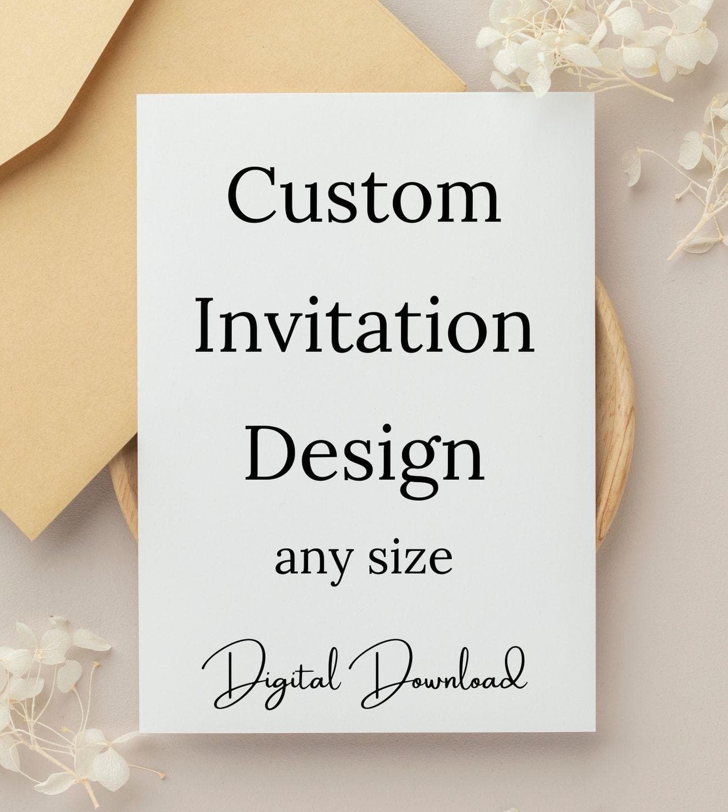Custom Invitation Design, Made To Order Invitation, Digital Birthday, Baby Shower Invite, Wedding Invite, Any Theme Personalized Invitation