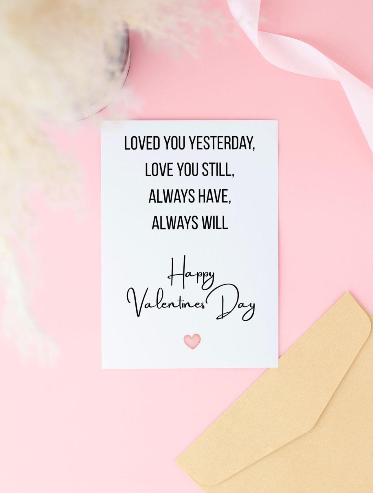 Printable Valentines Day Card, Romantic Love Card, Happy Valentines Day Card for Boyfriend or Girlfriend, Valentine Card for Husband or Wife - image 5