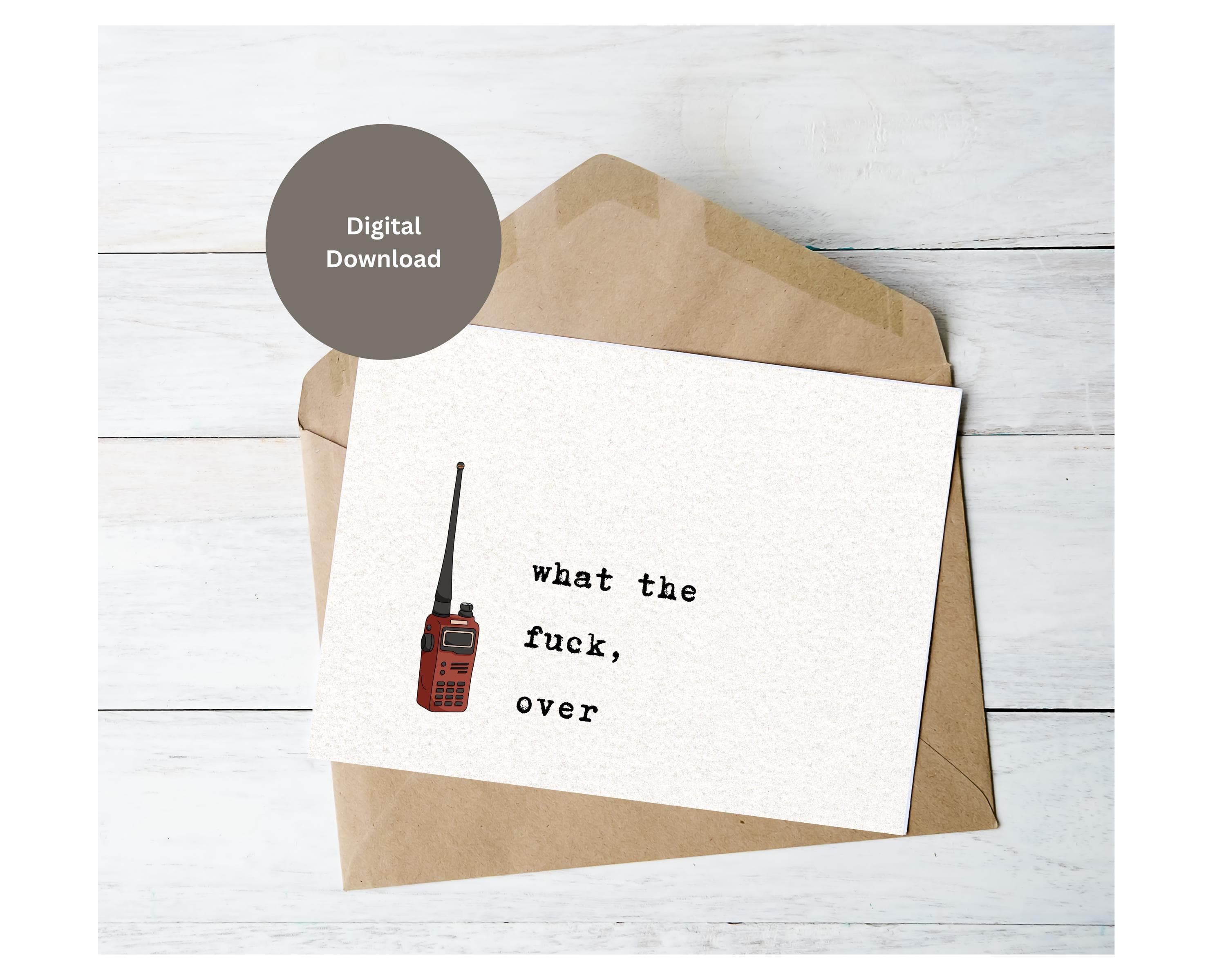 Funny greeting card/what the fuck,over/coworker leaving/thinking of you/snarky dark humor card/Printable 5x7 card/Sympathy Empathy Card/PDF - image 3