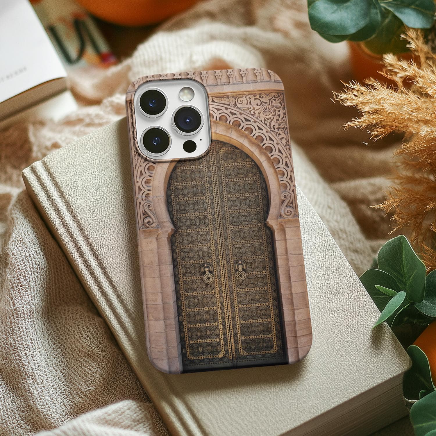 Moroccan Arched Door Phone Case | Ornate Brass Doorway iPhone Case