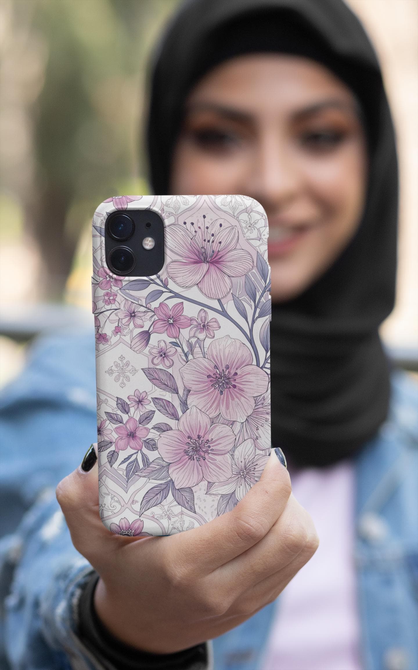 Islamic Floral Phone Case, Elegant Muslim Art Print - image 4
