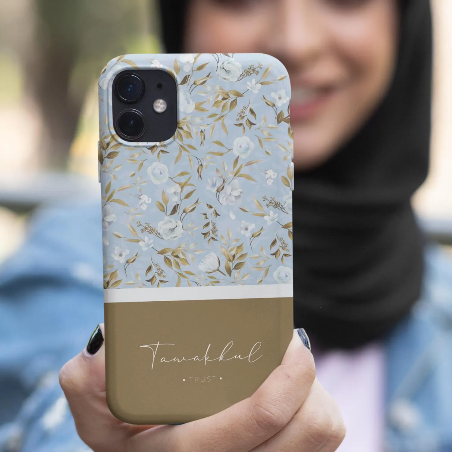 Blue Floral Pattern Phone Case | Tough Phone Cases - image 3