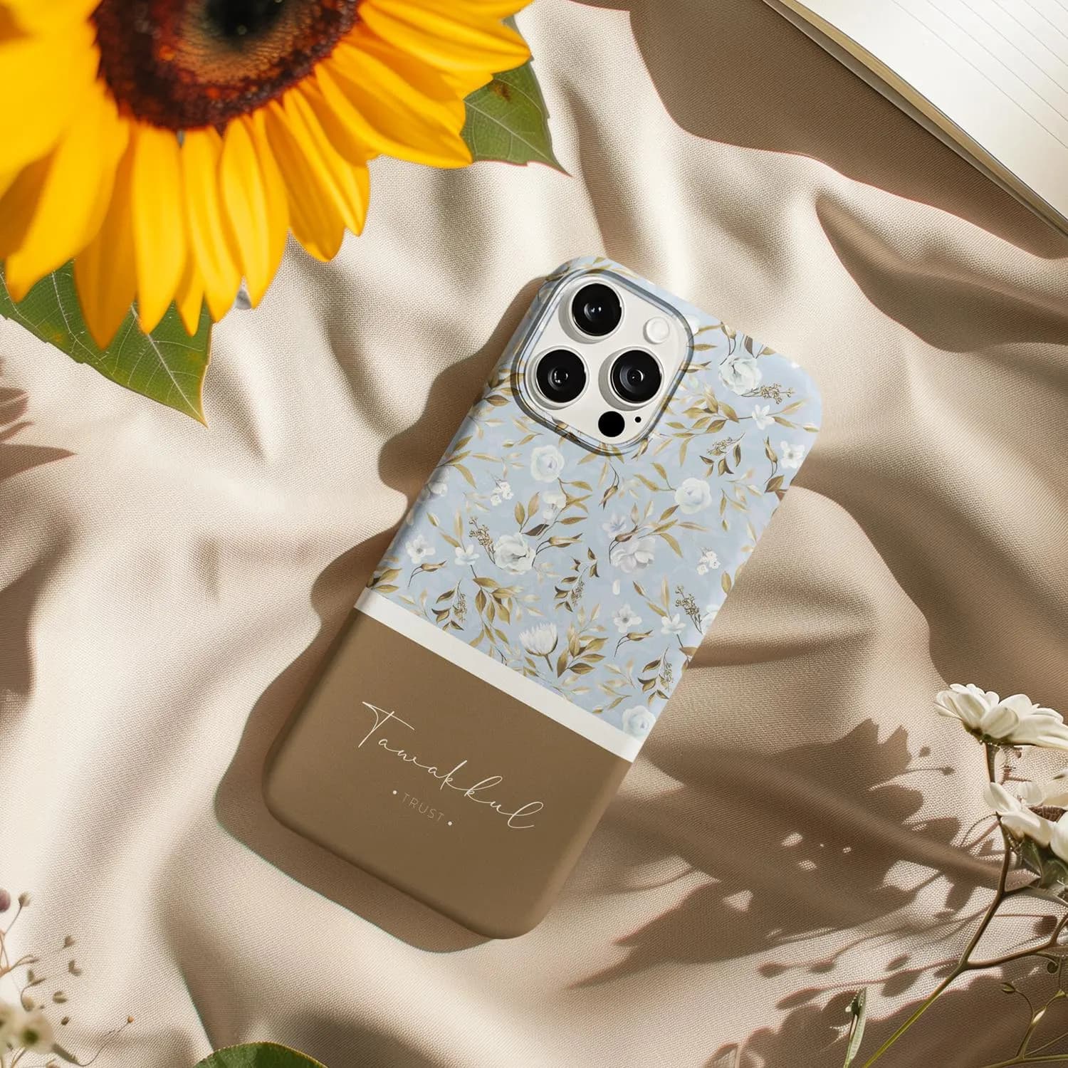 Blue Floral Pattern Phone Case | Tough Phone Cases - image 2