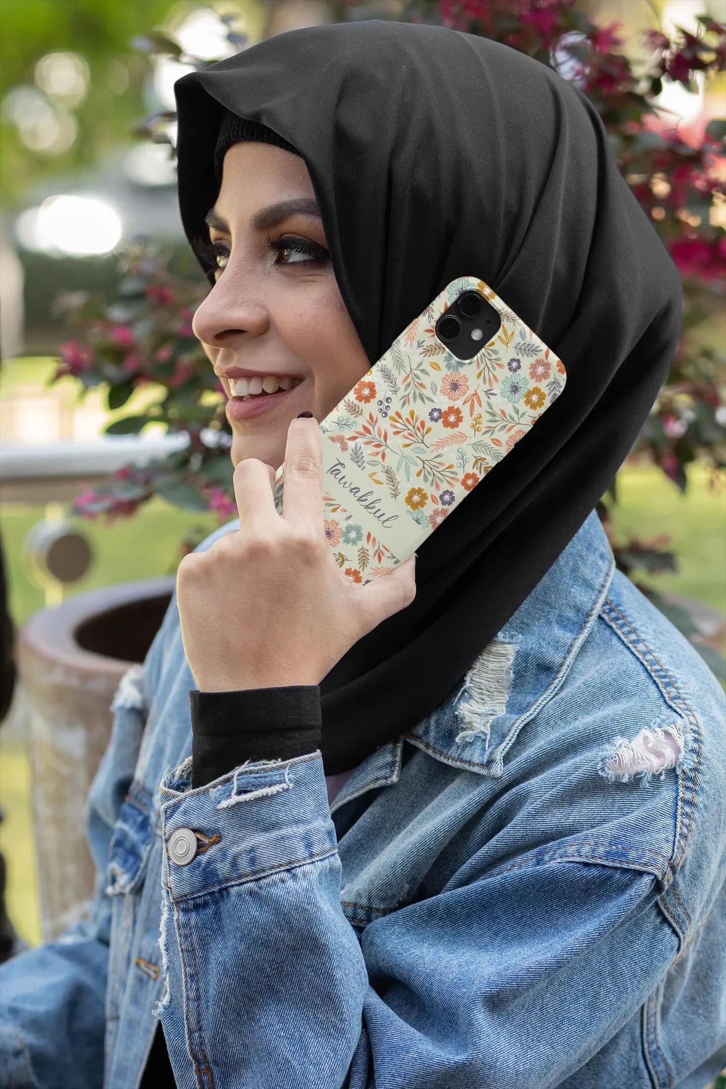 Tawakkul Floral Phone Case, Islamic Inspirational Design - image 3