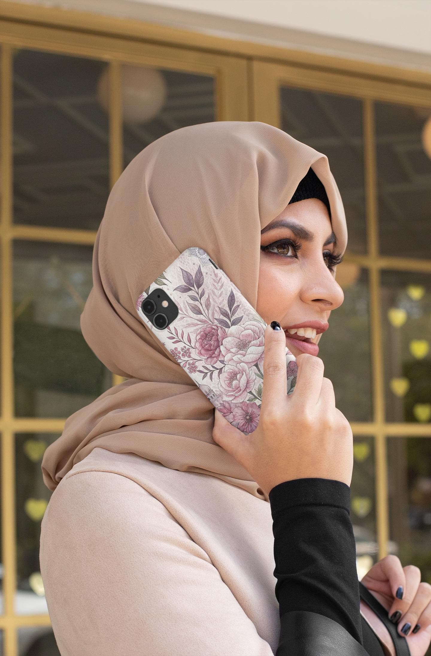 Islamic Rose Flower Phone Case, Elegant Floral Mobile Cover - image 5