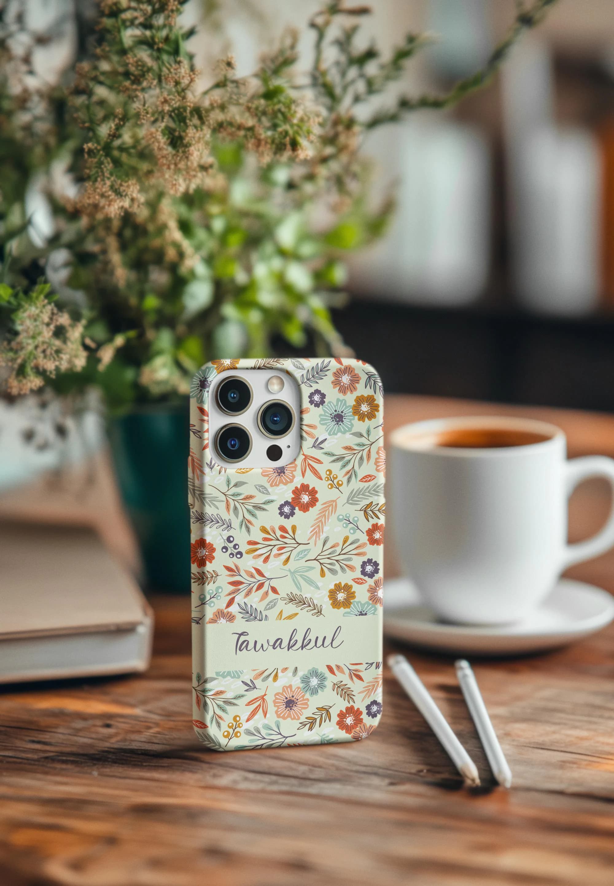 Tawakkul Floral Phone Case, Islamic Inspirational Design - image 2