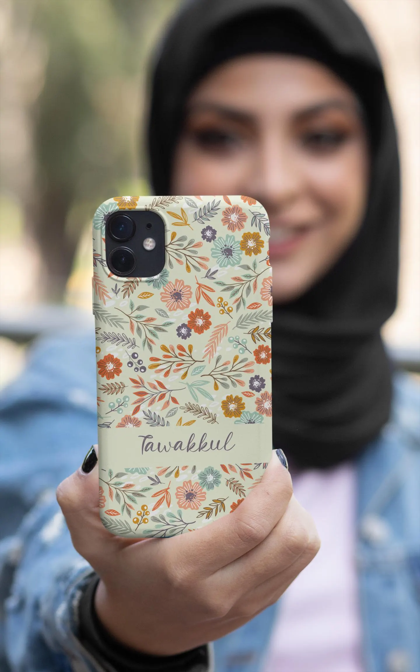 Tawakkul Floral Phone Case, Islamic Inspirational Design