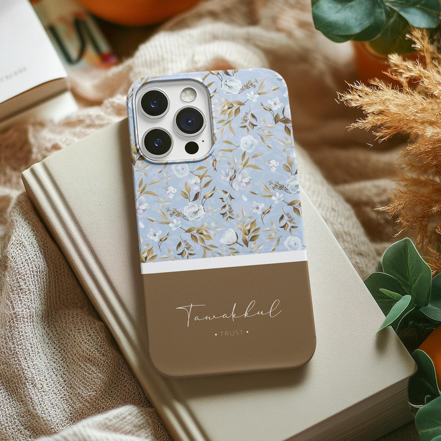 Blue Floral Pattern Phone Case | Tough Phone Cases - image 5