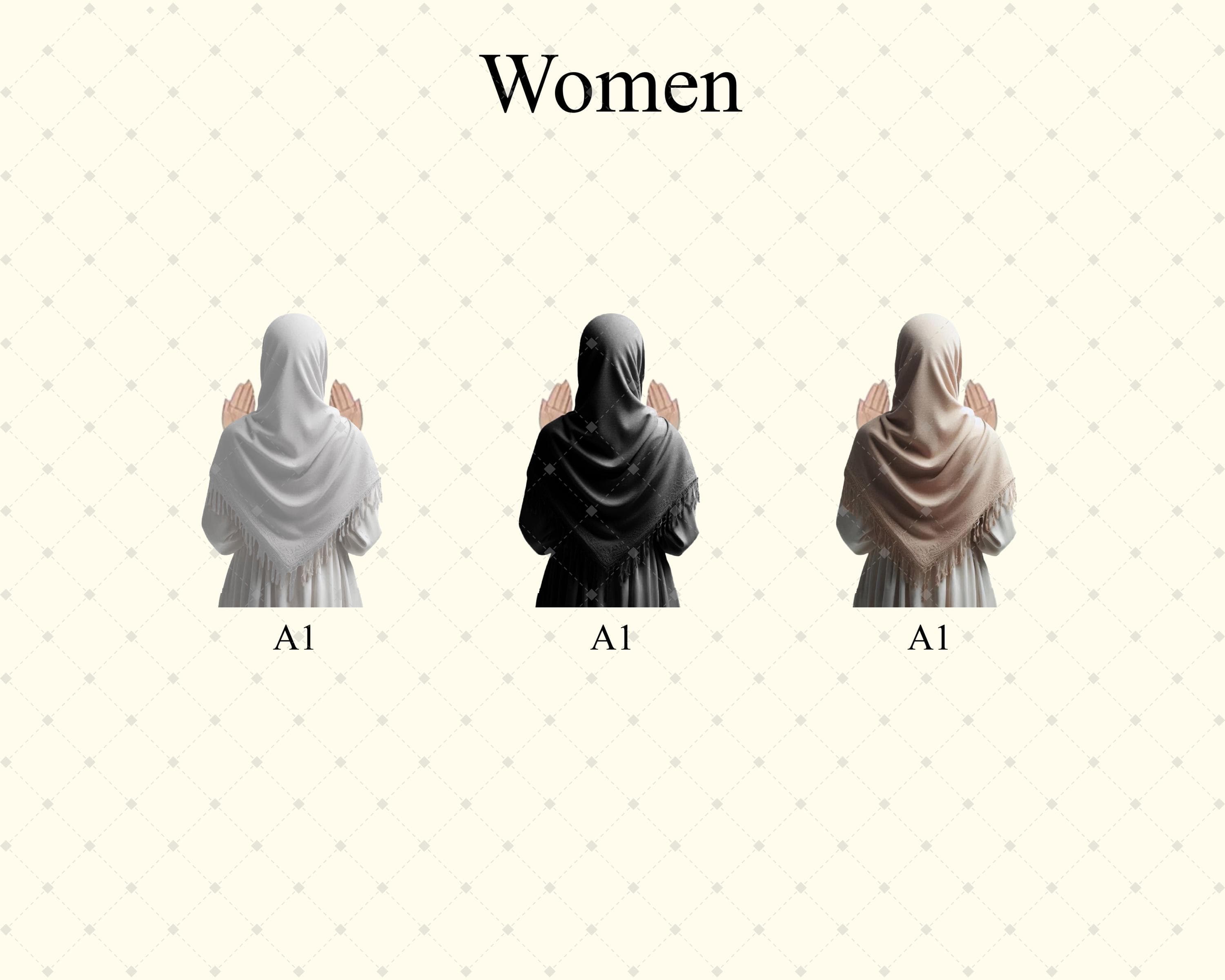 Personalized Umrah Mubarak Wall Art | Custom Kaaba Background & Praying Woman Colors | Editable Umrah Date Islamic Digital Print - image 5