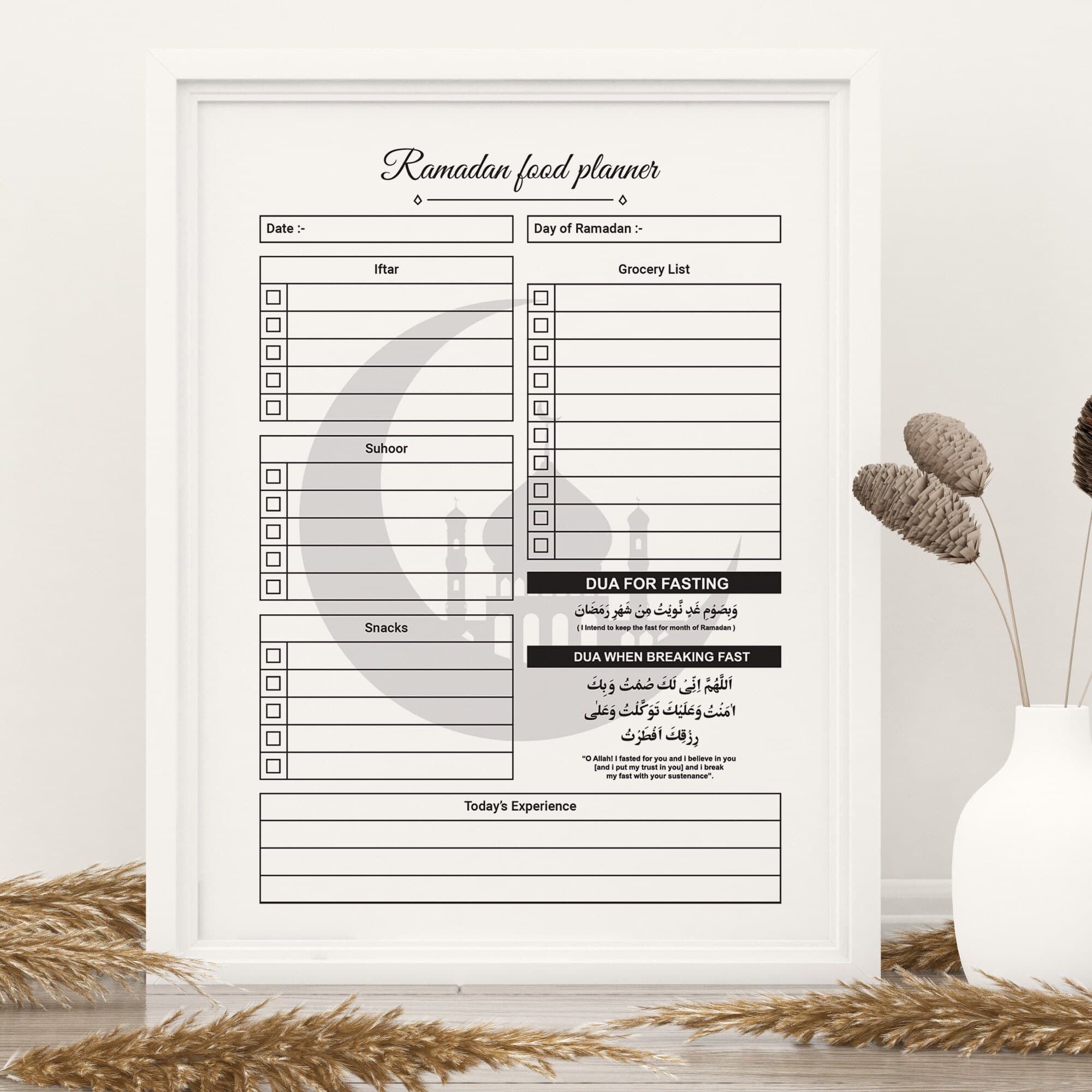 Transform your Ramadan with our Etsy digital planner! This downloadable gem offers customizable templates for daily tasks, spiritual growth, and reflections. Stay organized and focused on a purposeful journey.