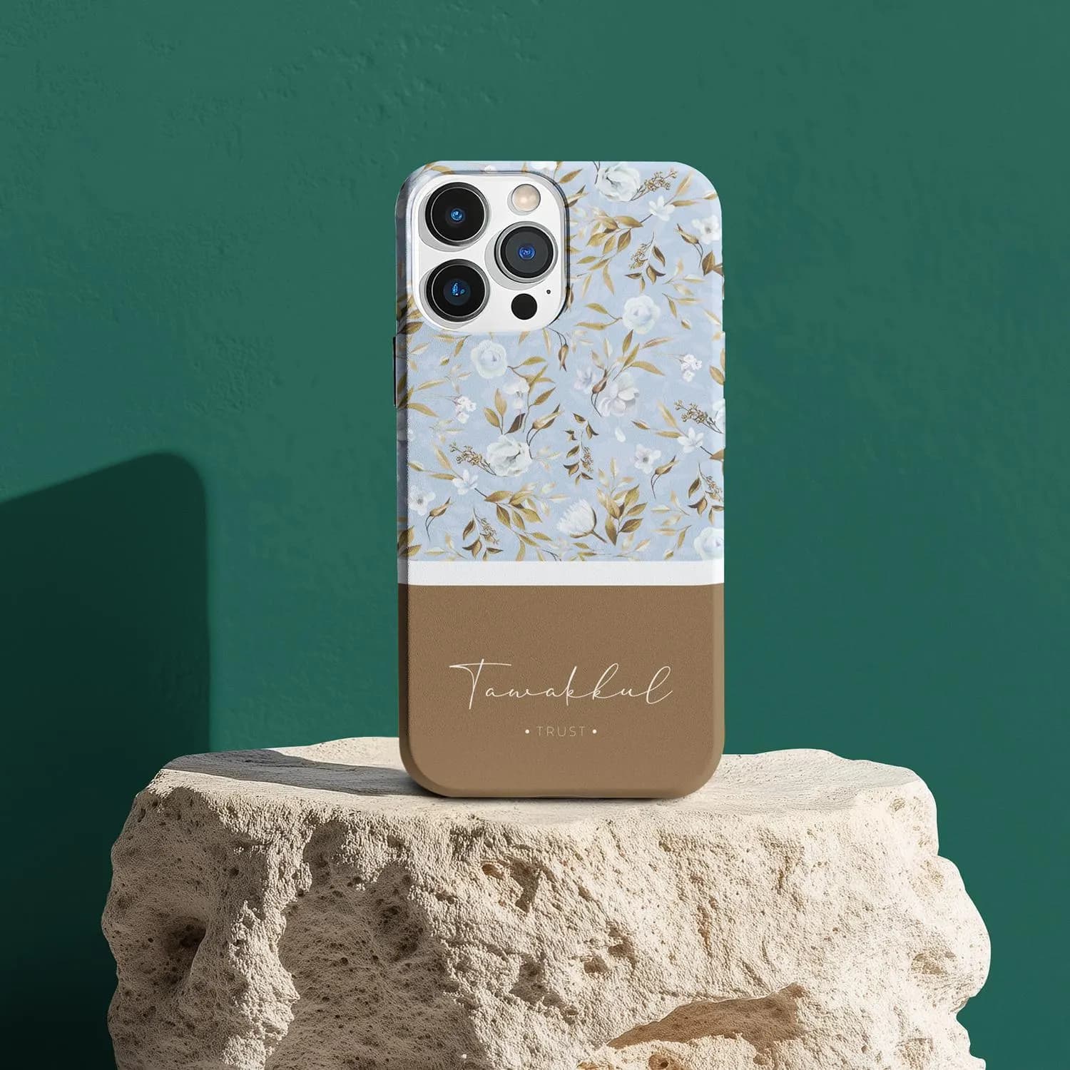 Blue Floral Pattern Phone Case | Tough Phone Cases - image 4