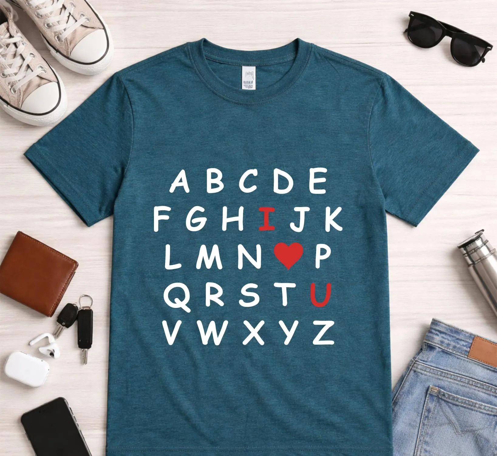 Alphabet Valentine Shirt, Teacher Love Letter Tee, Valentine’s Day Gift - image 5