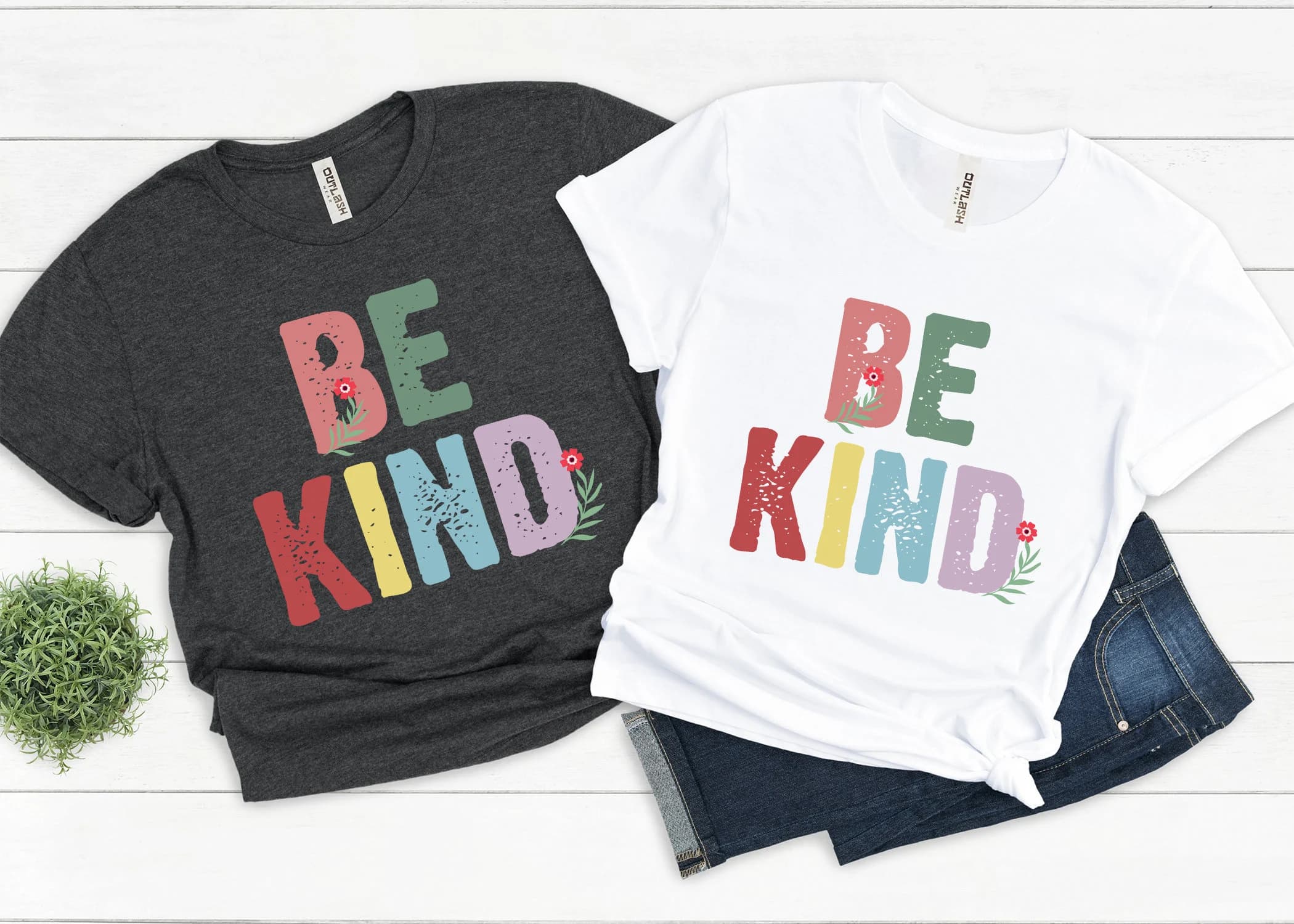 Be Kind Shirt, Positive Message Tee, Mental Health Kindness T-Shirt, Retro Inspirational Graphic Tee