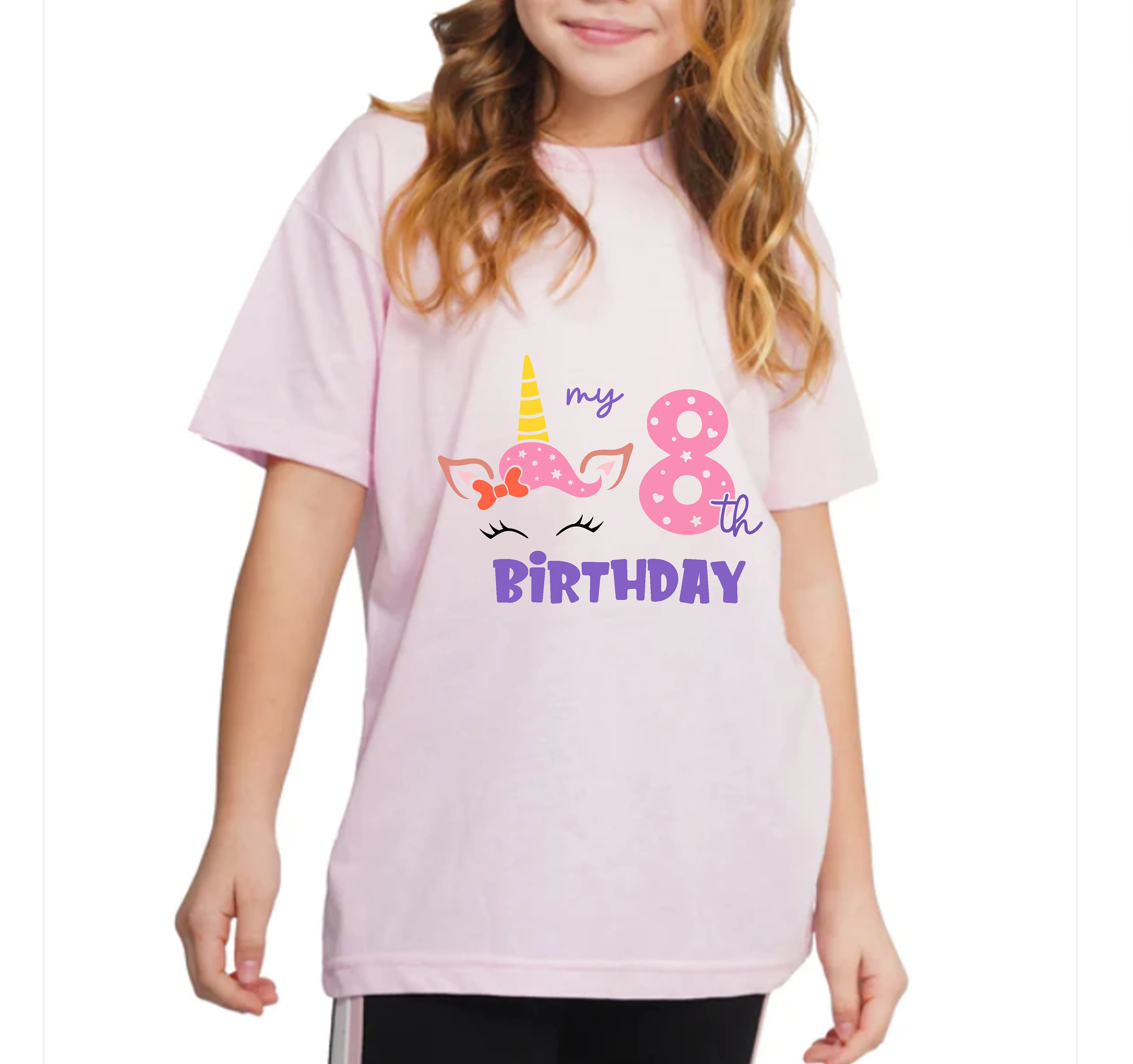 Unicorn Birthday Girl Shirt, Girls Party, Birthday Gift. - image 4