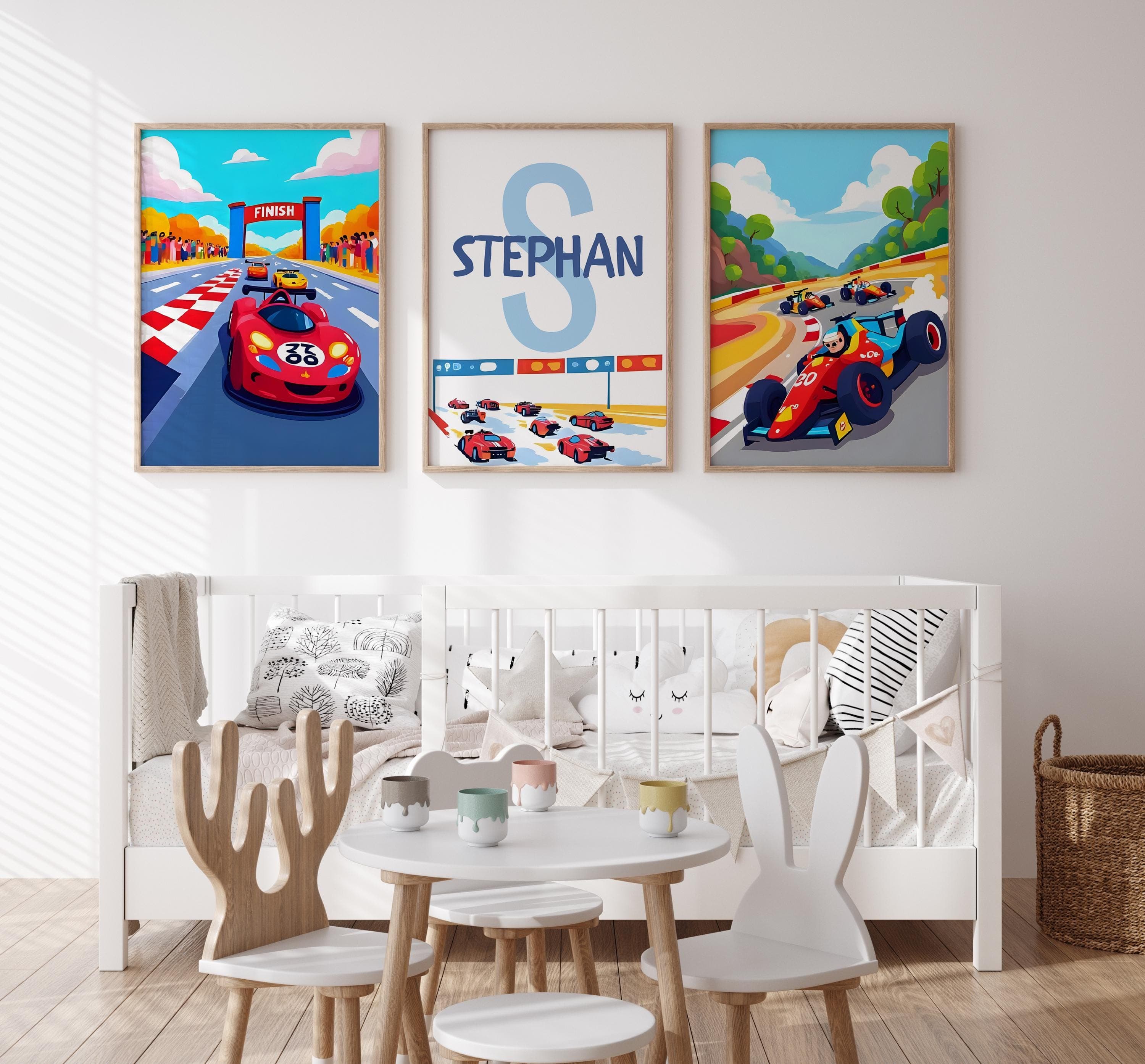 personalized racing name poster