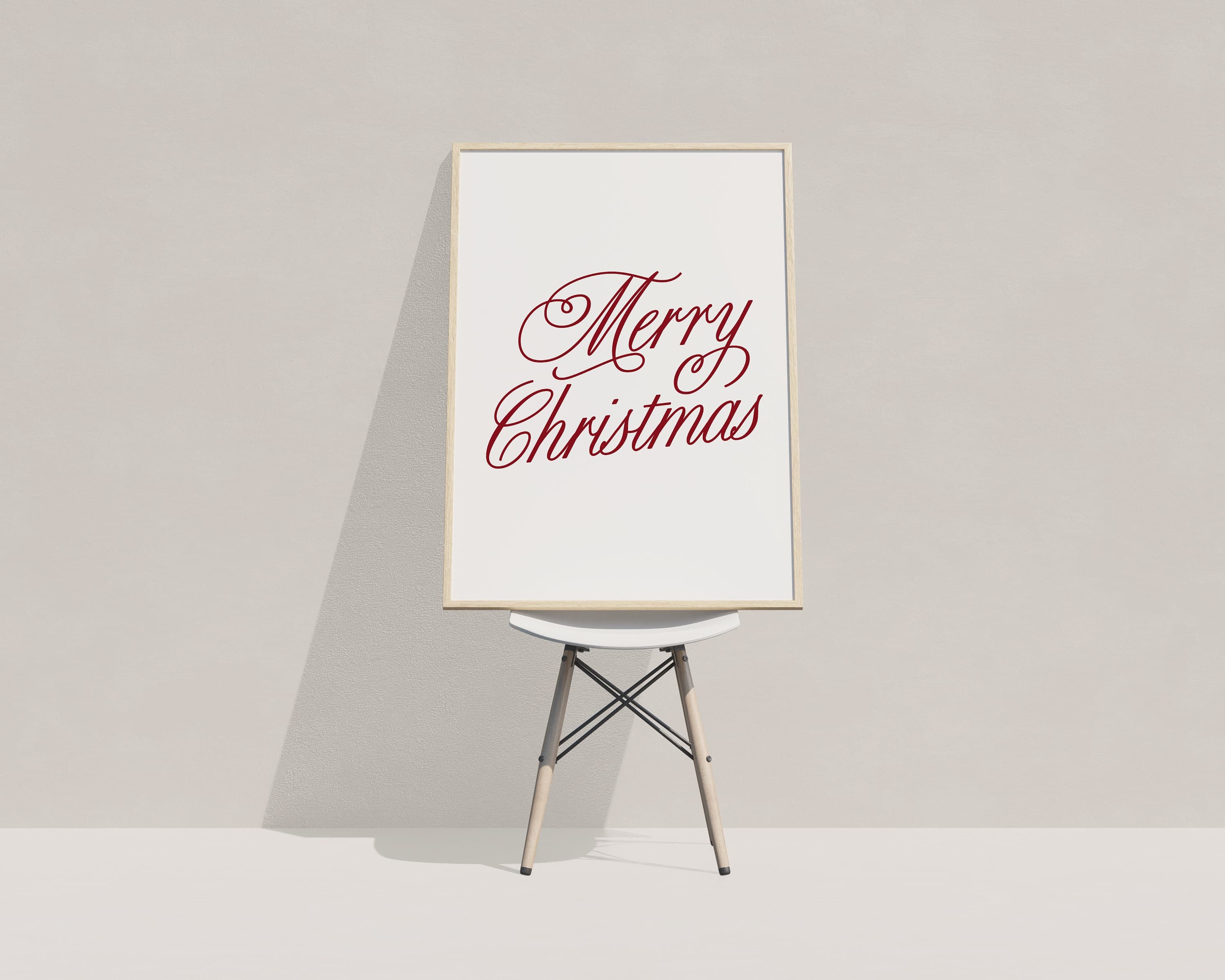 Christmas Prints, Set of 2 Christmas Wall Art, Merry Christmas Poster, Hohoho Printable, Christmas Wall Art,Xmas Digital Print,Ho Ho Ho - image 4