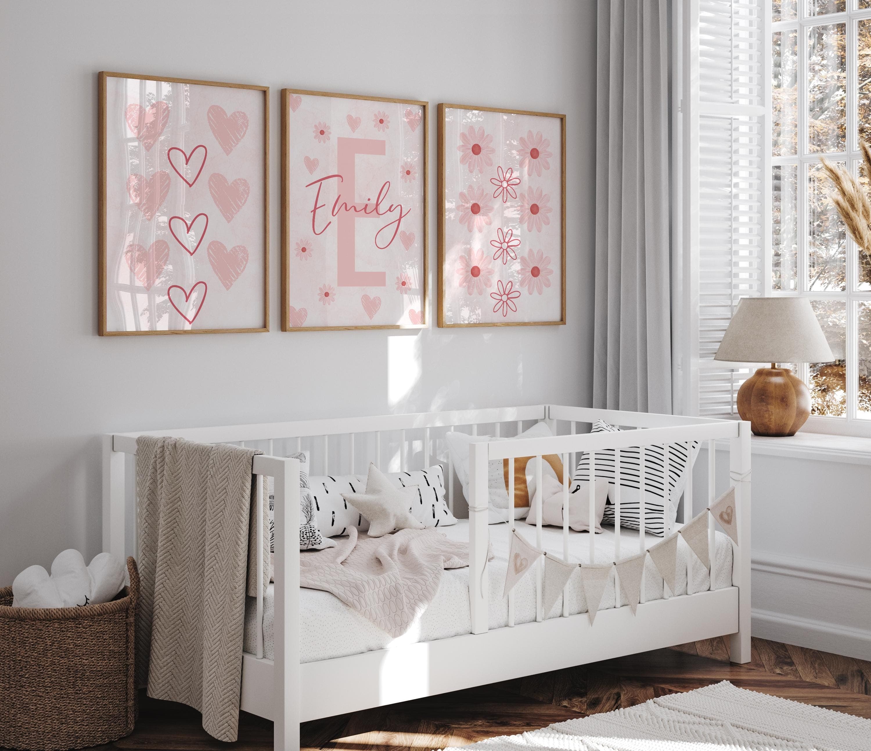 daisy girl room print