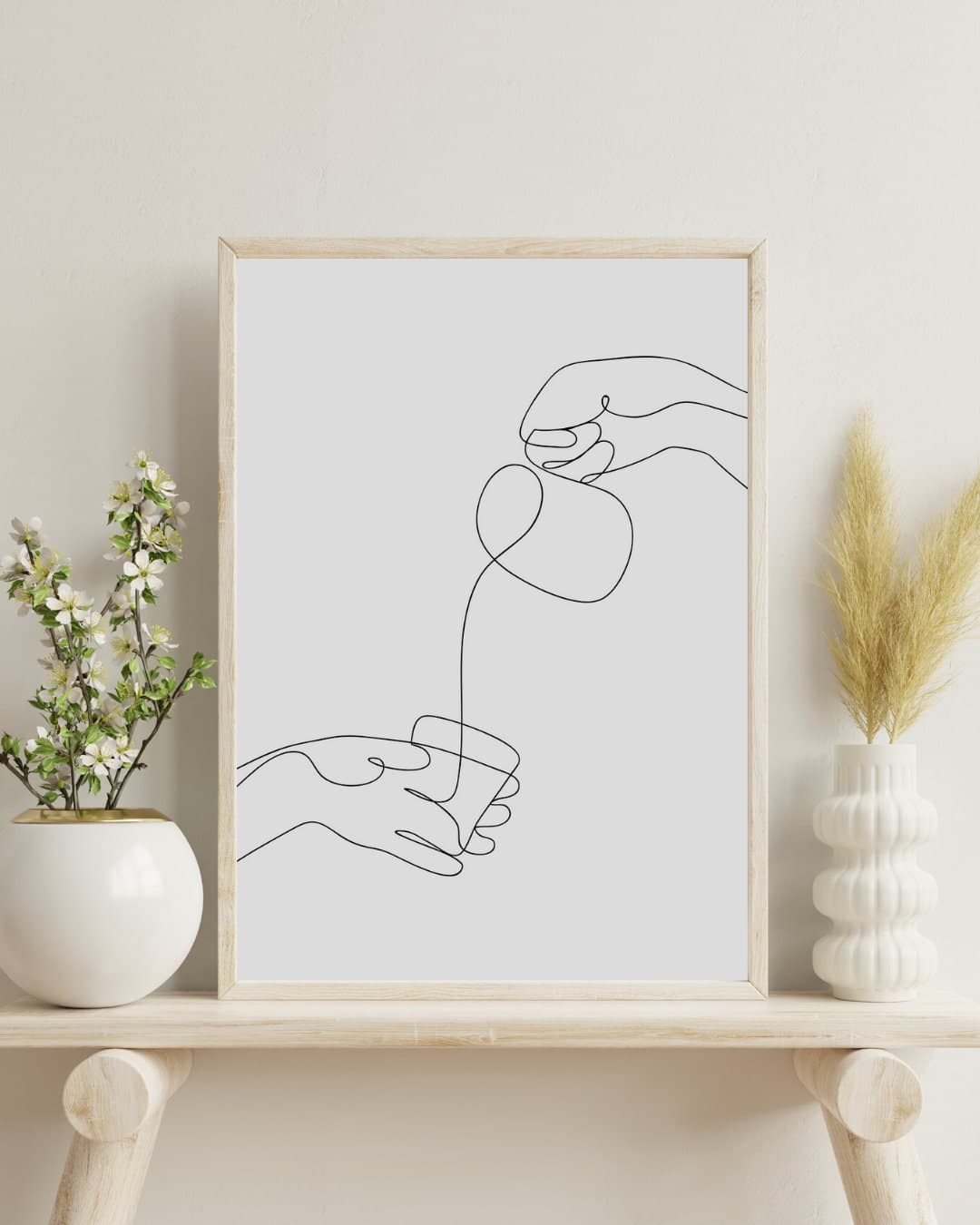 Line Coffee Wall Art, Coffee Line Decor, Coffee Digital Print, Cafe Digital Printable, Cafe Wall Art, Kitchen Digital Print, Kitchen Decor - image 4