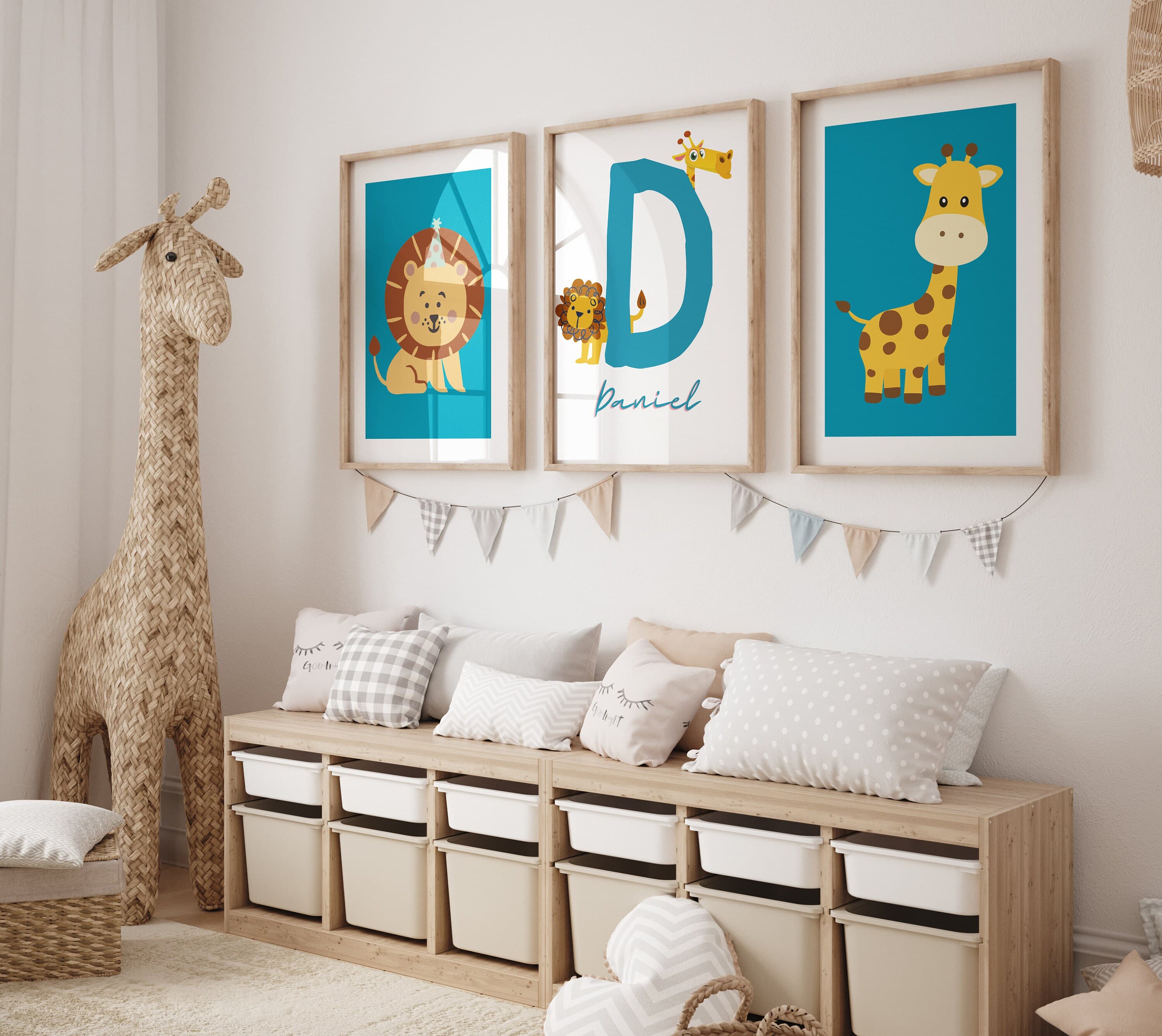 Boy Nursery Set Of 3 Prints,Safari Nursery Prints,Boy Nursery Decor,Digital Wall Art,Set Of 3,Nursery Wall Art,Nursery Prints,Nursery Decor