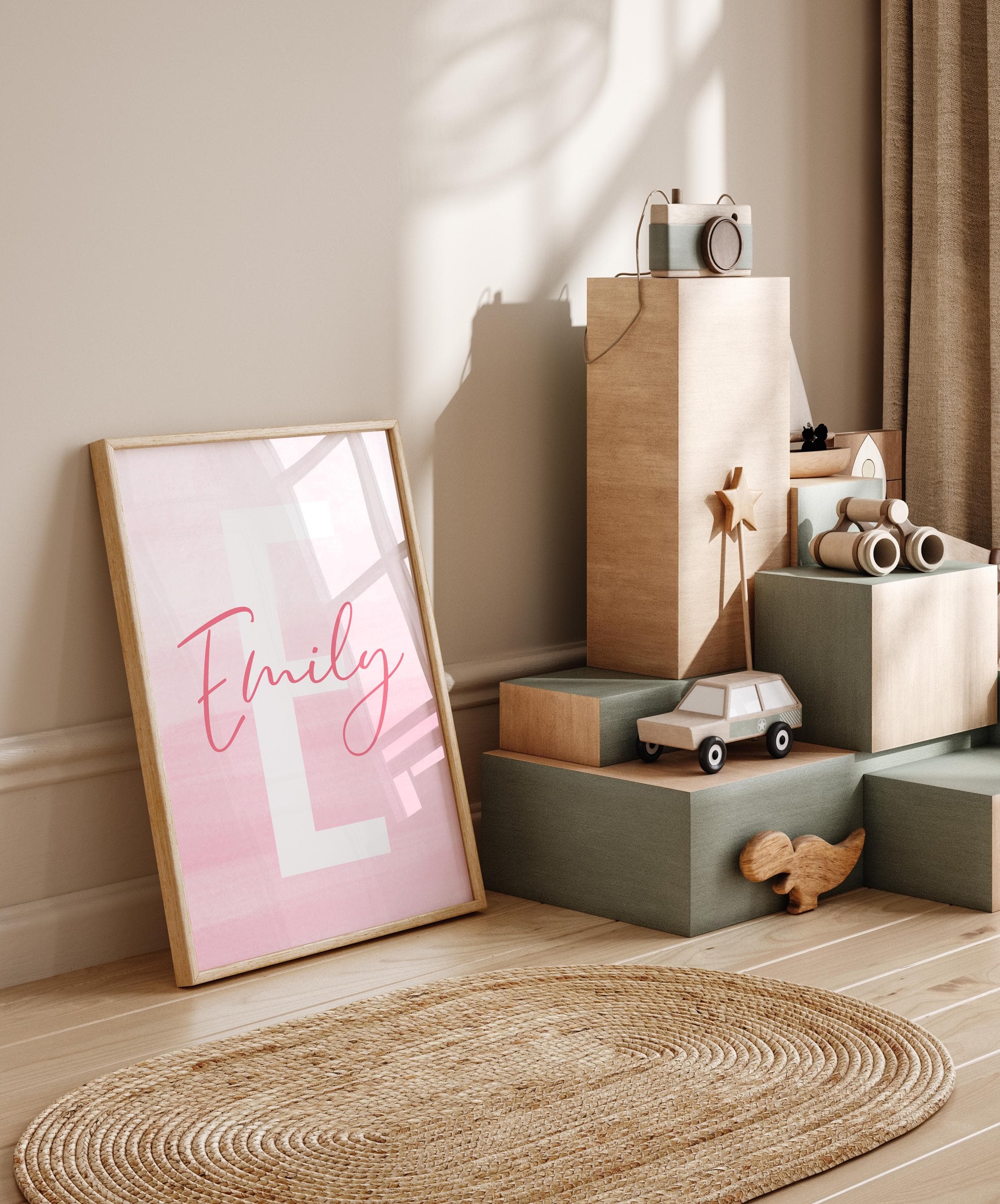 Customizable pink seashell baby shower gift