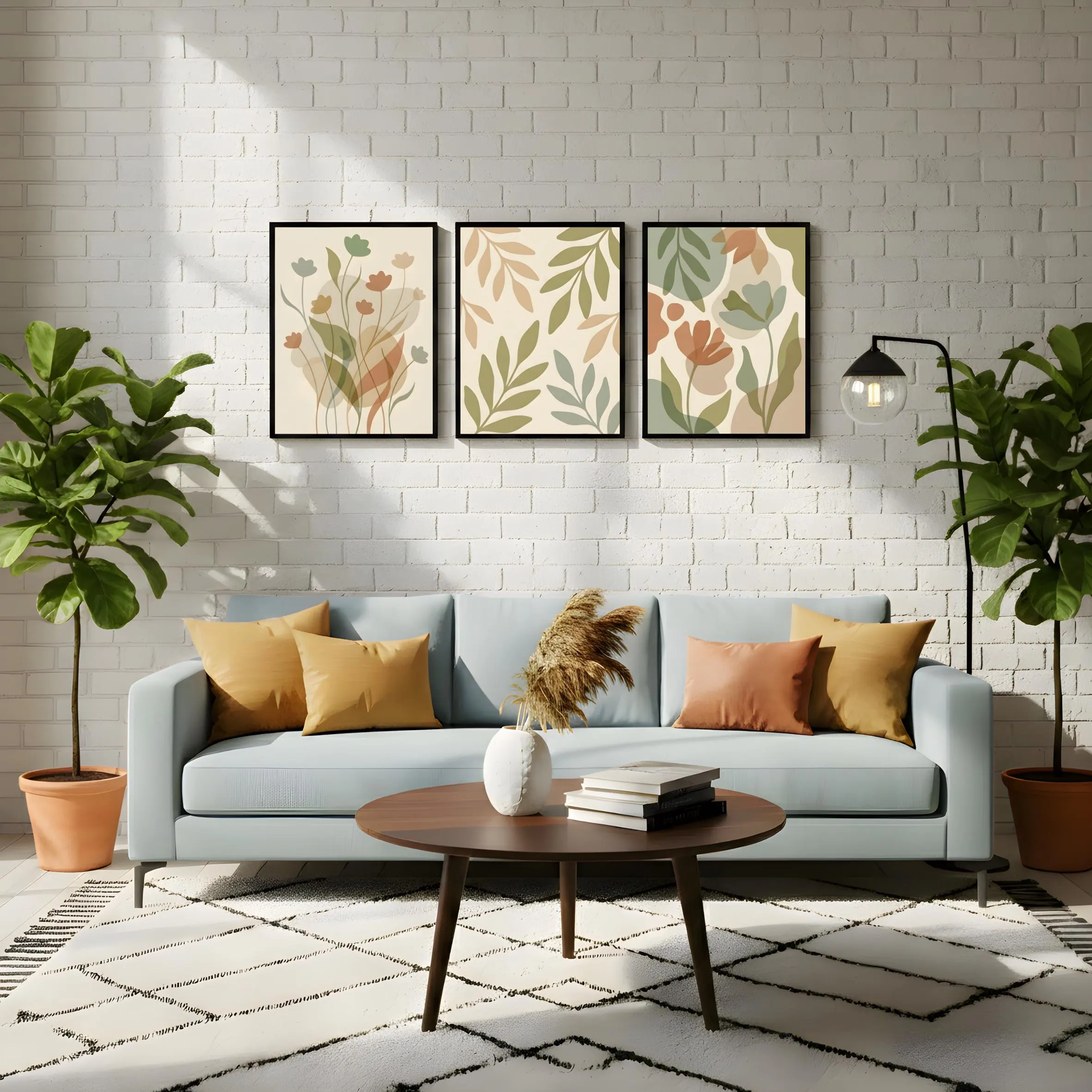 Calm minimalist botanical home decor