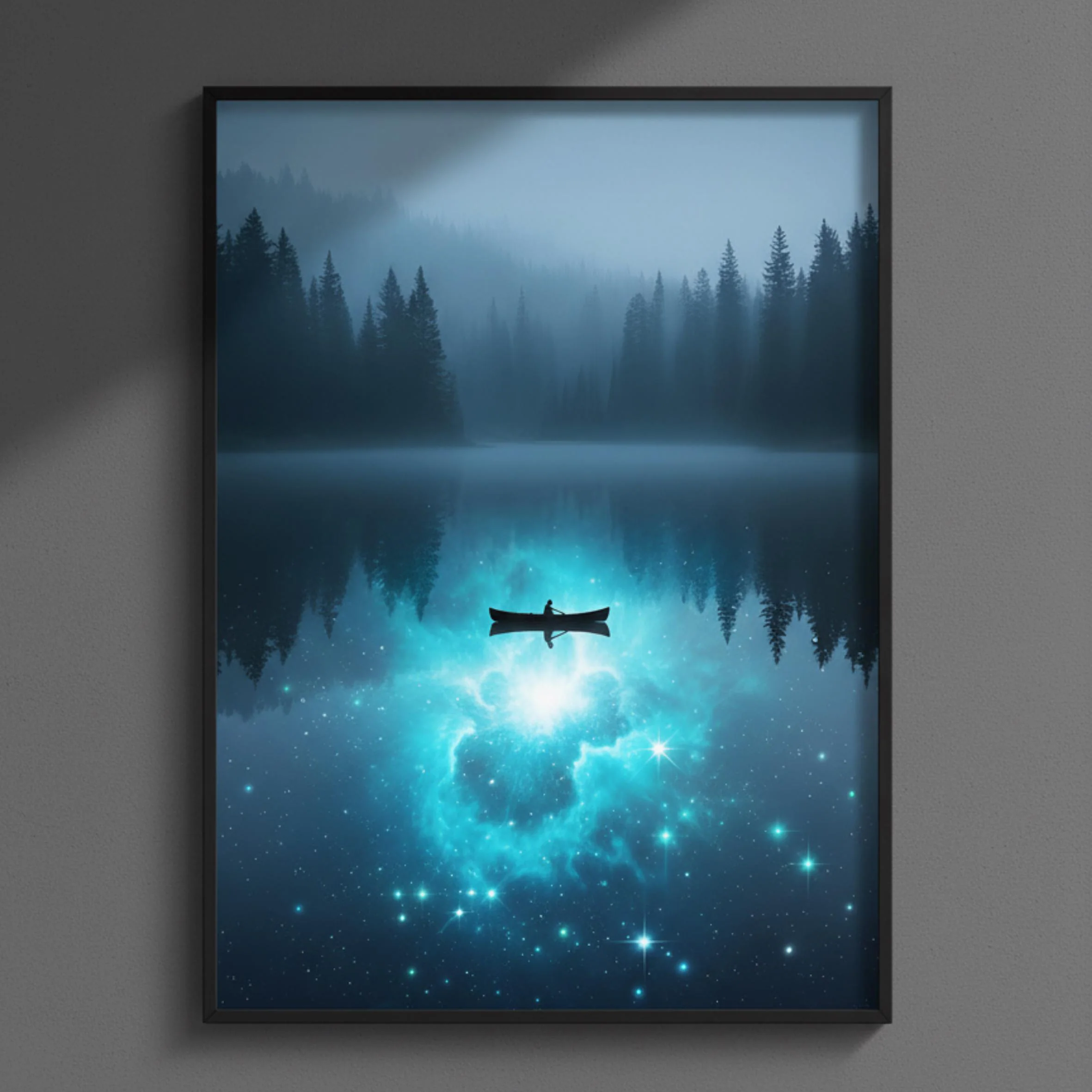 Lake Art Print – Forest Scene (Digital Download)